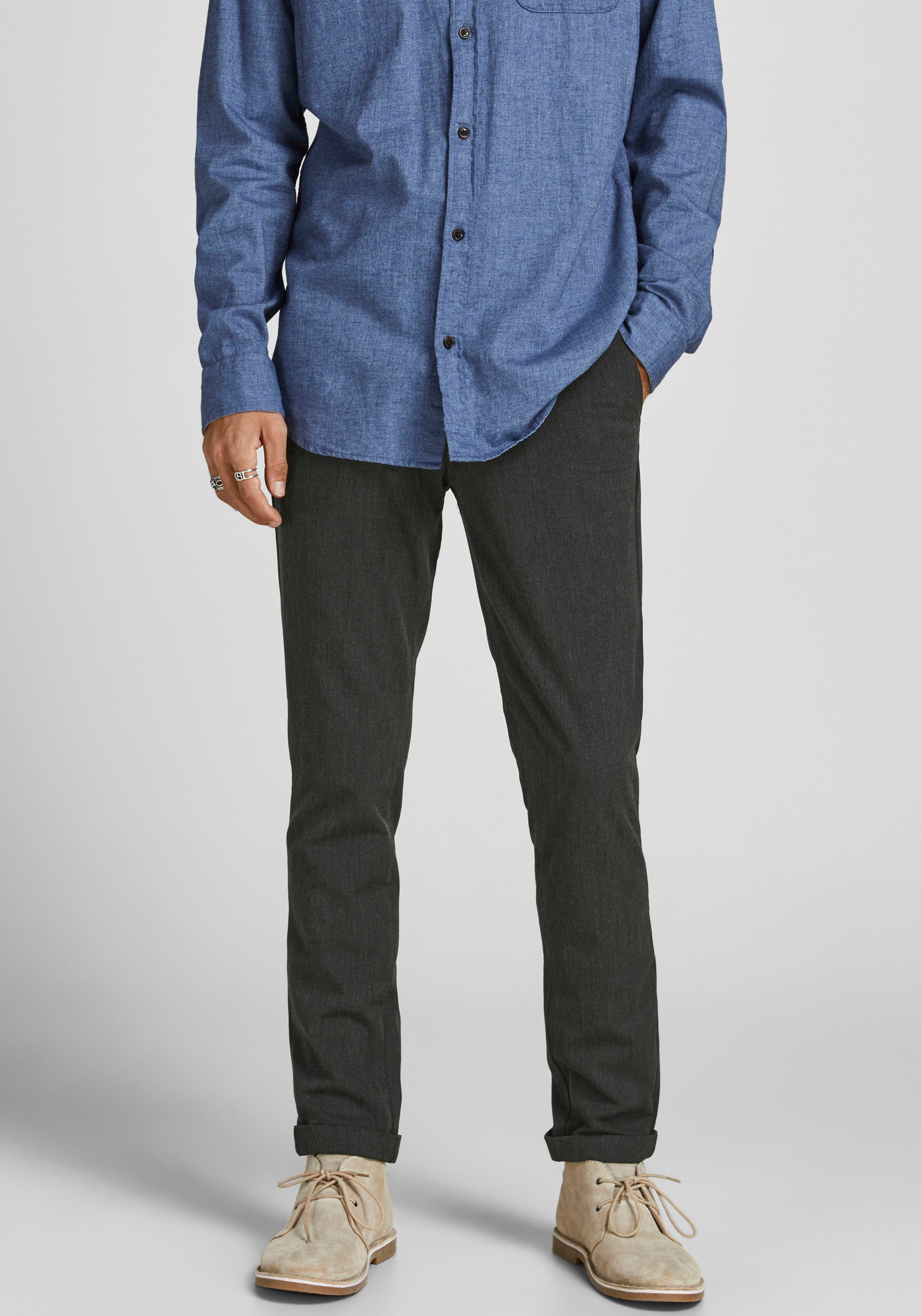 Jack & Jones Chinohose MARCO – Chinohose mit Stretchanteil und Komfort modisch, slim fit, Web. Reduzierter Preis € 47,99. Unverbindliche Preisempfehlung € 59,99