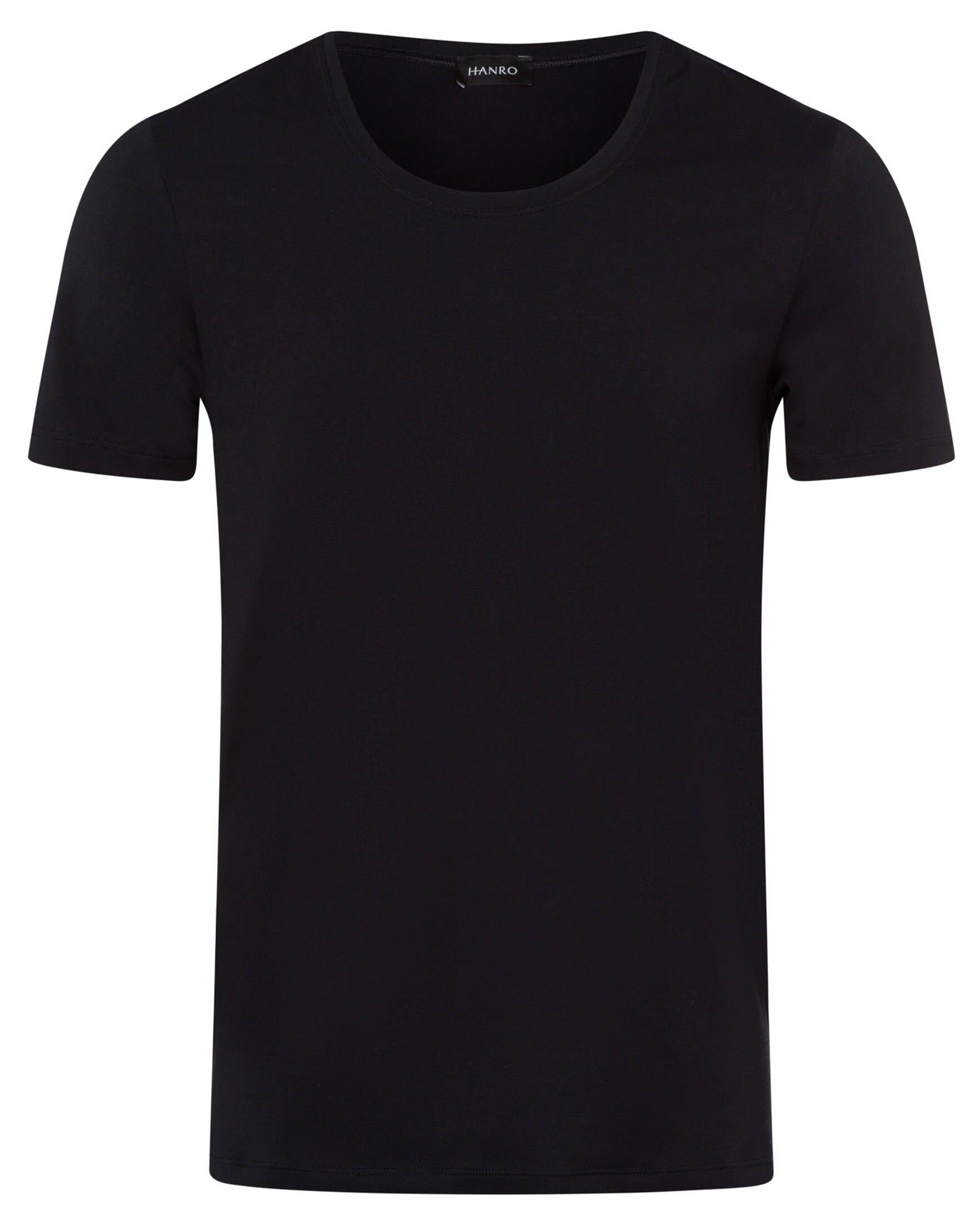 Hanro Unterhemd Herren Unterhemd "Superior" Kurzarm (1-St) schwarz (15) | T-Shirts