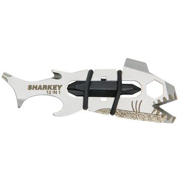 True Utility Multitool Sharkey 12-in-1 Mini Multi Tool, Taschen Messer Schlüsselanhänger