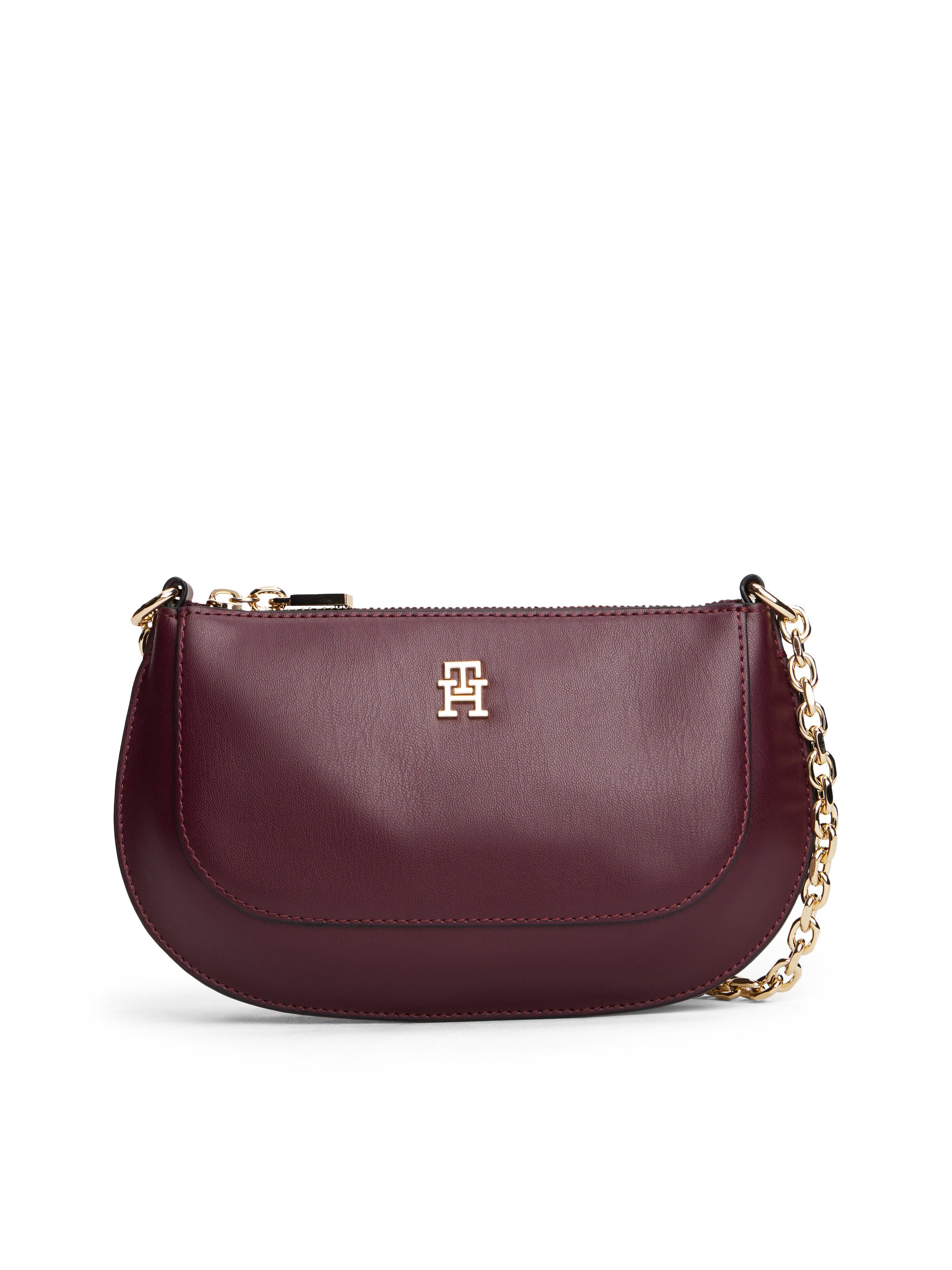 Tommy Hilfiger Umhängetasche TH GLAM MINI CHAIN CROSSOVER, Damen Schultertasche, Abendtasche, Zierkette als Umhängeriemen