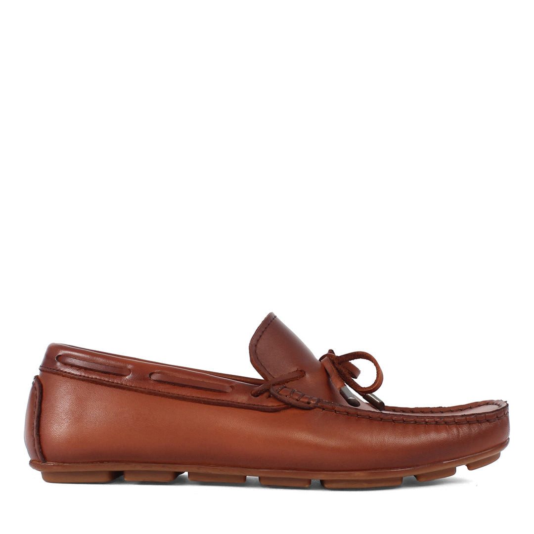 Herren Mokassins – Klassische Leder Loafer mit Schleife Loafer