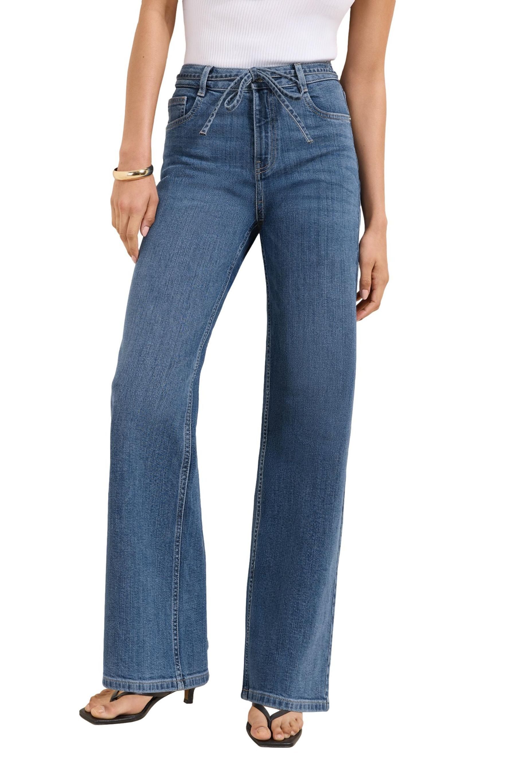 Weite Jeans Friends Like These Alltagsjeans mit weitem Bein