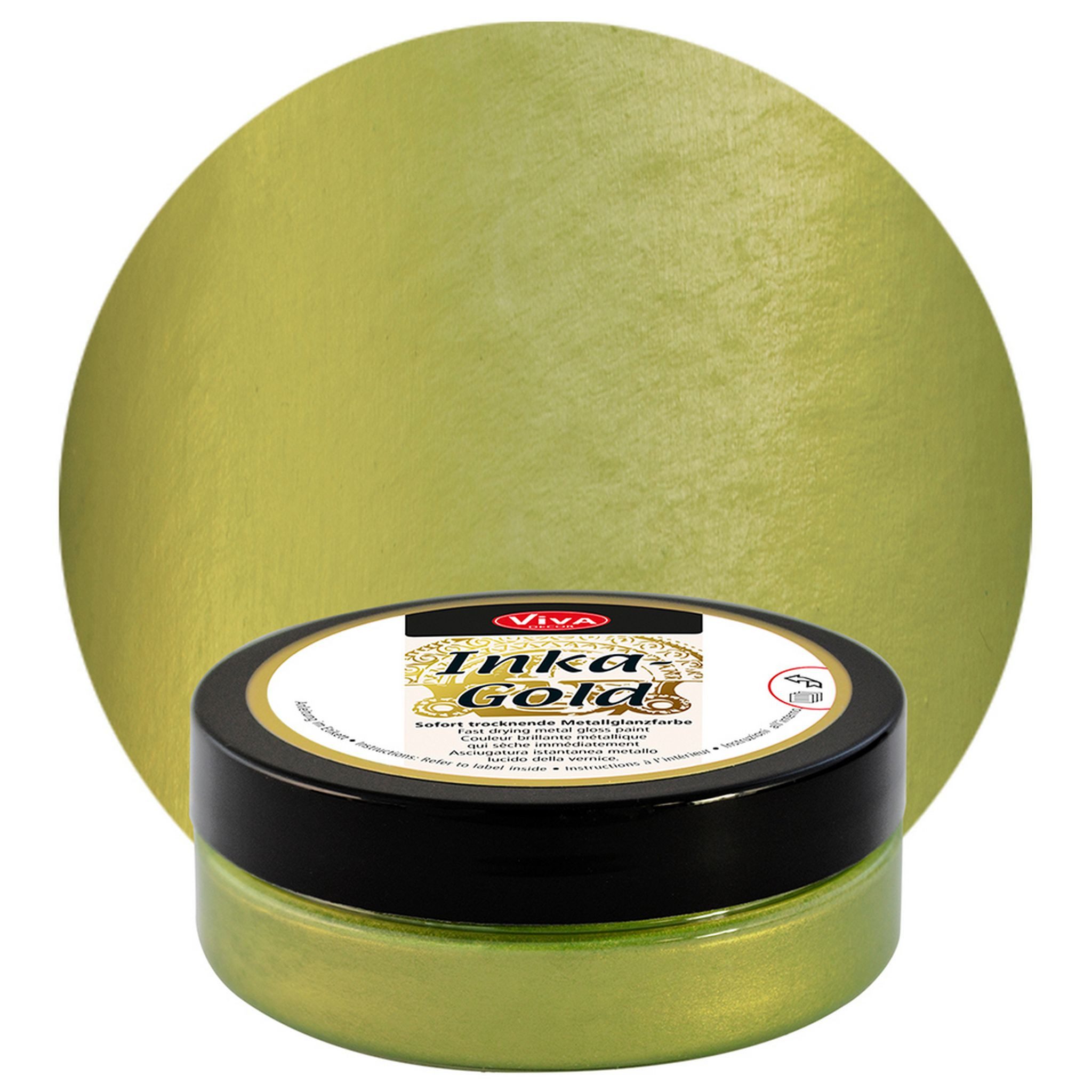 Viva Decor Bastelfarbe ViVA DECOR Inka-Gold 62,5 g - Grün-Gelb