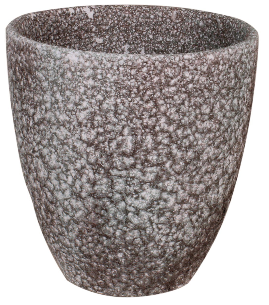 tegawo Übertopf Vulcano Steinoptik mit Struktur handgefertigt in Portugal, Vase konisch Multicolor