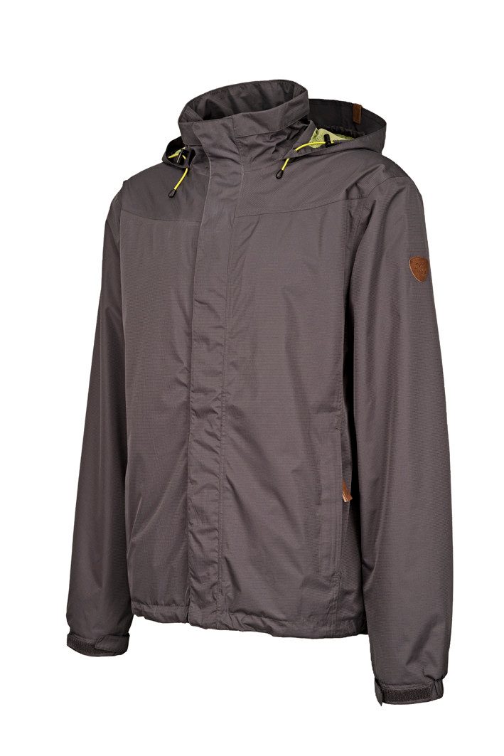 Brigg Allwetterjacke Leichte Herren Biking Jacke Robin Grau