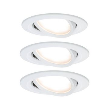 Paulmann LED Einbauleuchte LED Einbauleuchte Coin Basisset schwenkbar rund, Schwenkbar, Geringe Einbautiefe