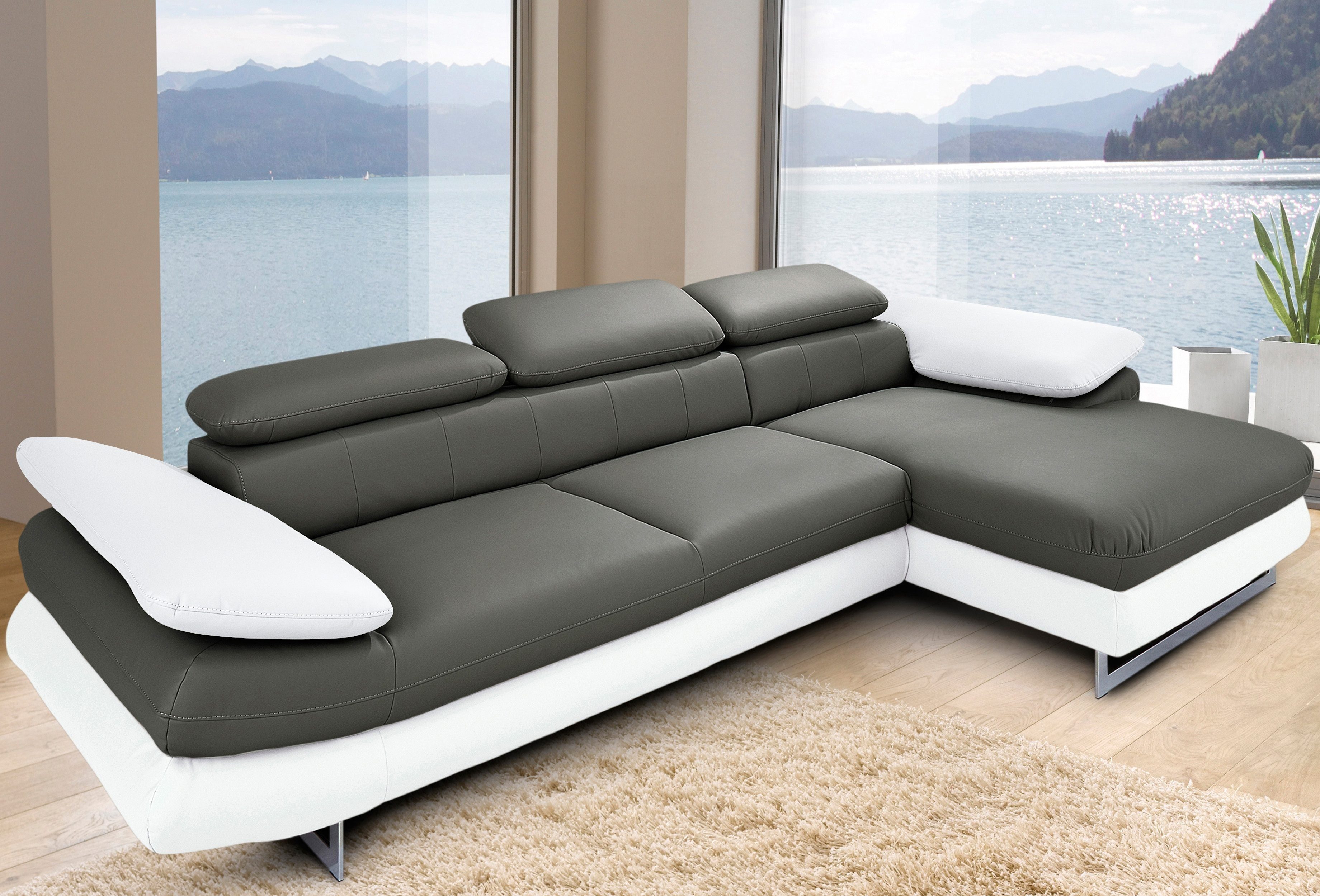 INOSIGN Ecksofa Solution L-Form, mit Arm- & Kopfteilverstellung, wahlweise günstig online kaufen