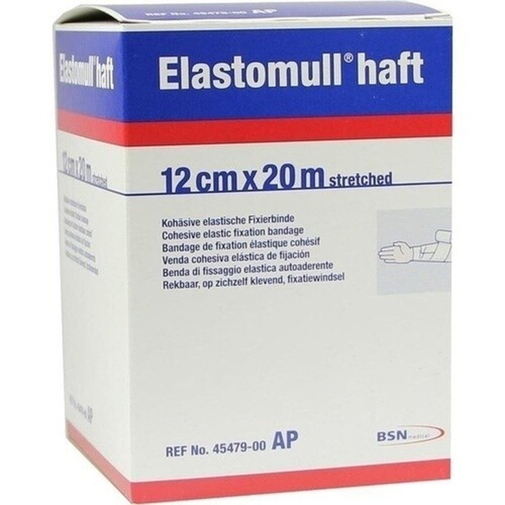 Elastomull Bandage ELASTOMULL haft 12 cmx20 m Fixierbinde 1 Stück