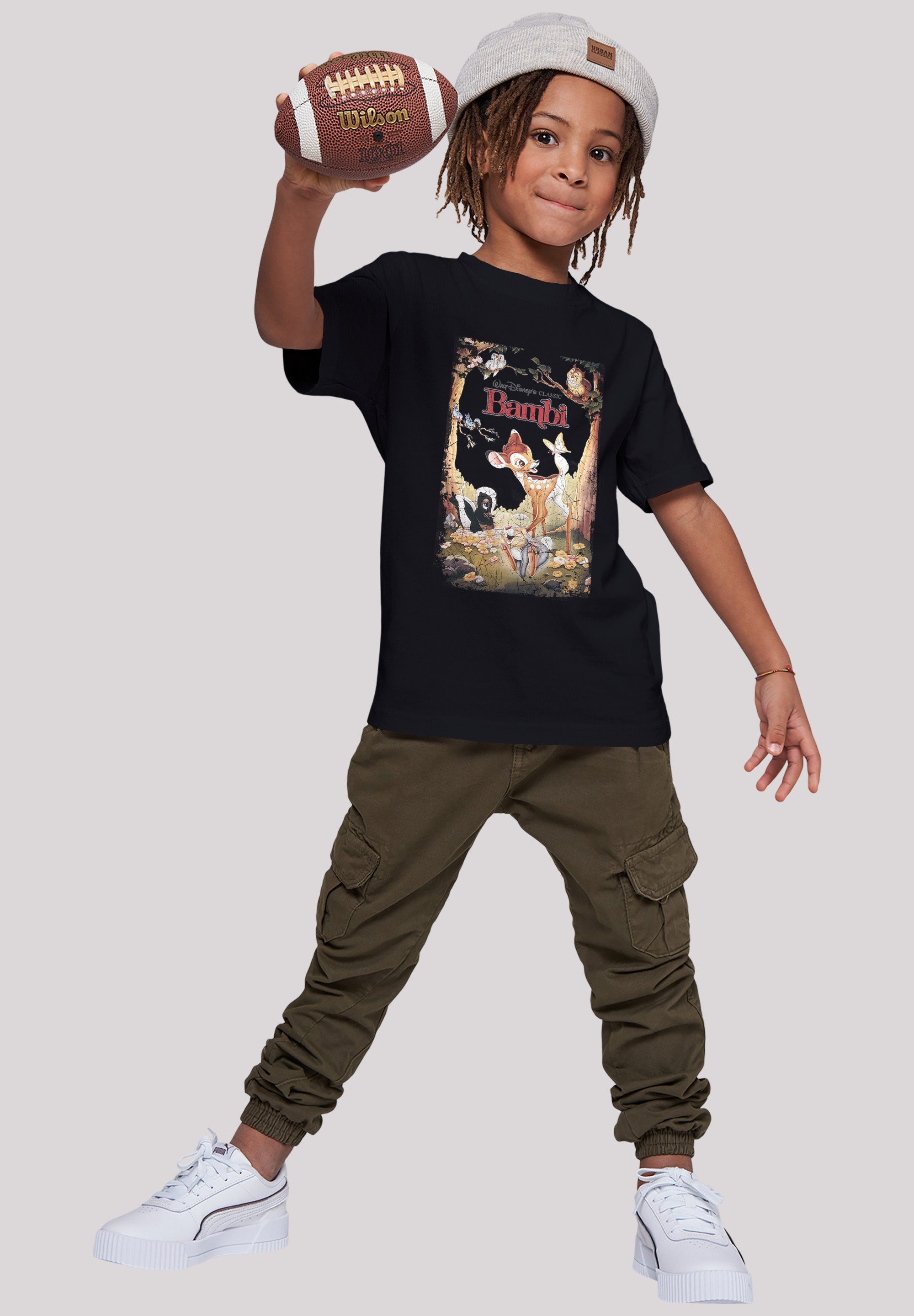 F4NT4STIC T-Shirt Disney Poster Unisex Merch,Jungen,Mädchen,Bedruckt Kinder,Premium Retro Bambi