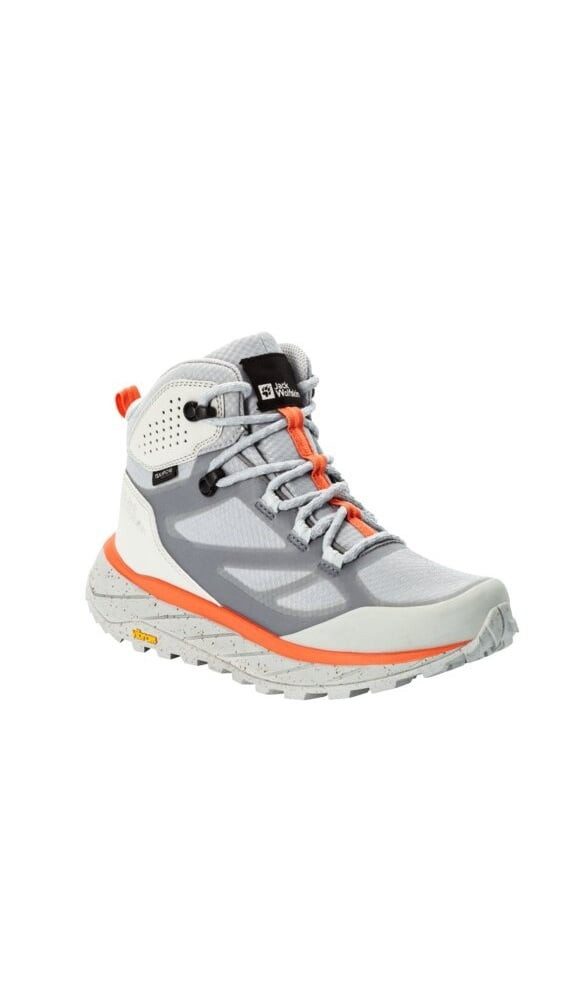 Jack Wolfskin Terraventure Texapore MID (wasserdicht, atmungsaktiv) silbergrau Damen Wanderschuh