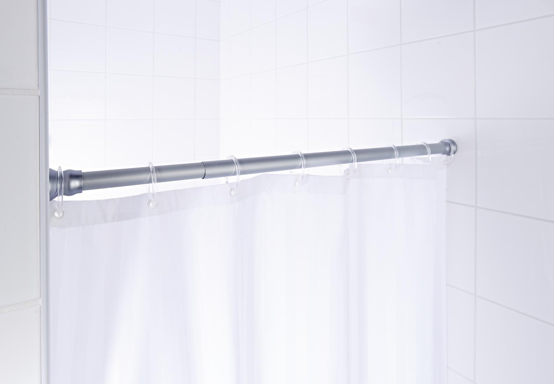 Ridder Duschvorhangstange Wien chrom matt, Aluminium, günstig online kaufen