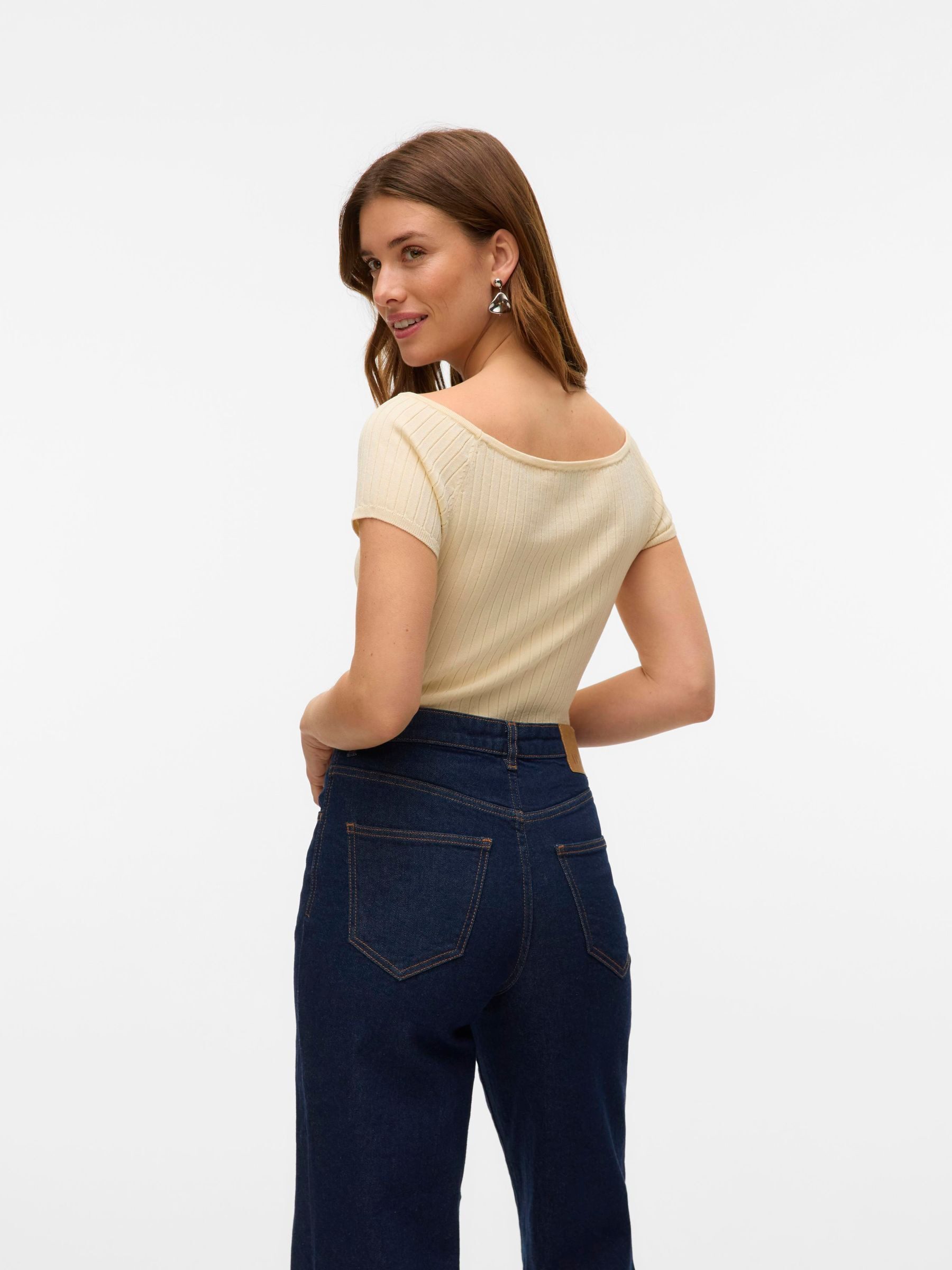 Vero Moda Stricktop VMPOPPY SS OFF SHOULDER TOP VMA NOOS