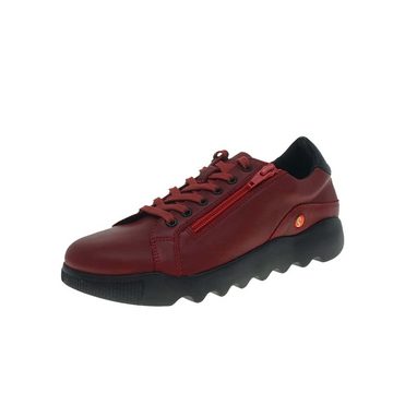 softinos Whiz719Sof smooth leather red black Sneaker