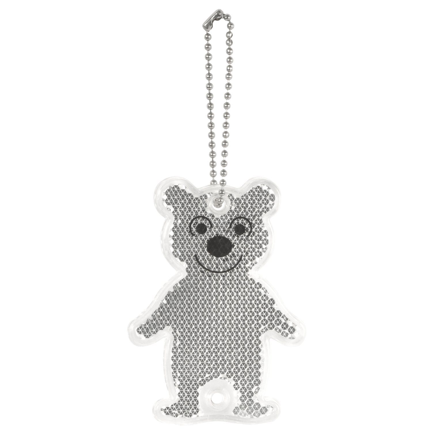 EDUPLAY 6er Set Reflektorbär Schlüsselanhänger – Bär Ca. 7 Cm, Verschiedene Farben, Mit Reflektor