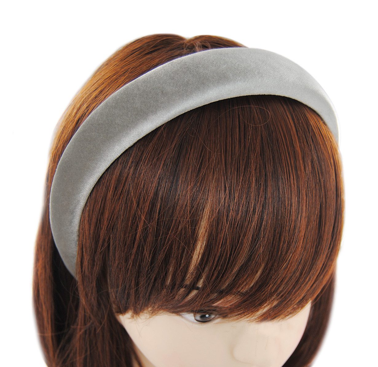 axy Haarreif Samt Haarreif Klassik gepolstert, Wunderschön Vintage Damen Stirnband Haarschmuck Haarreifen