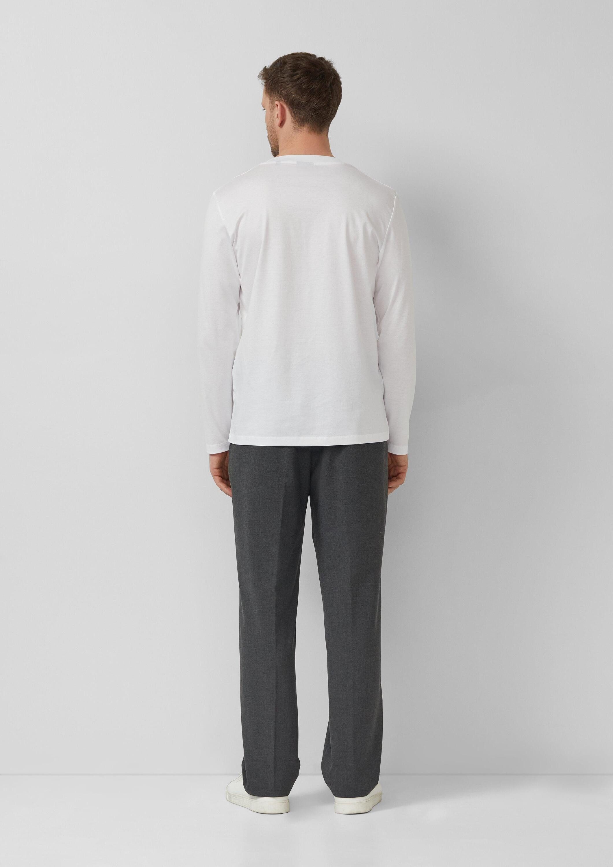 s.Oliver Langarmshirt T-Shirt Hochwertiges Langarmshirt aus Edeljersey