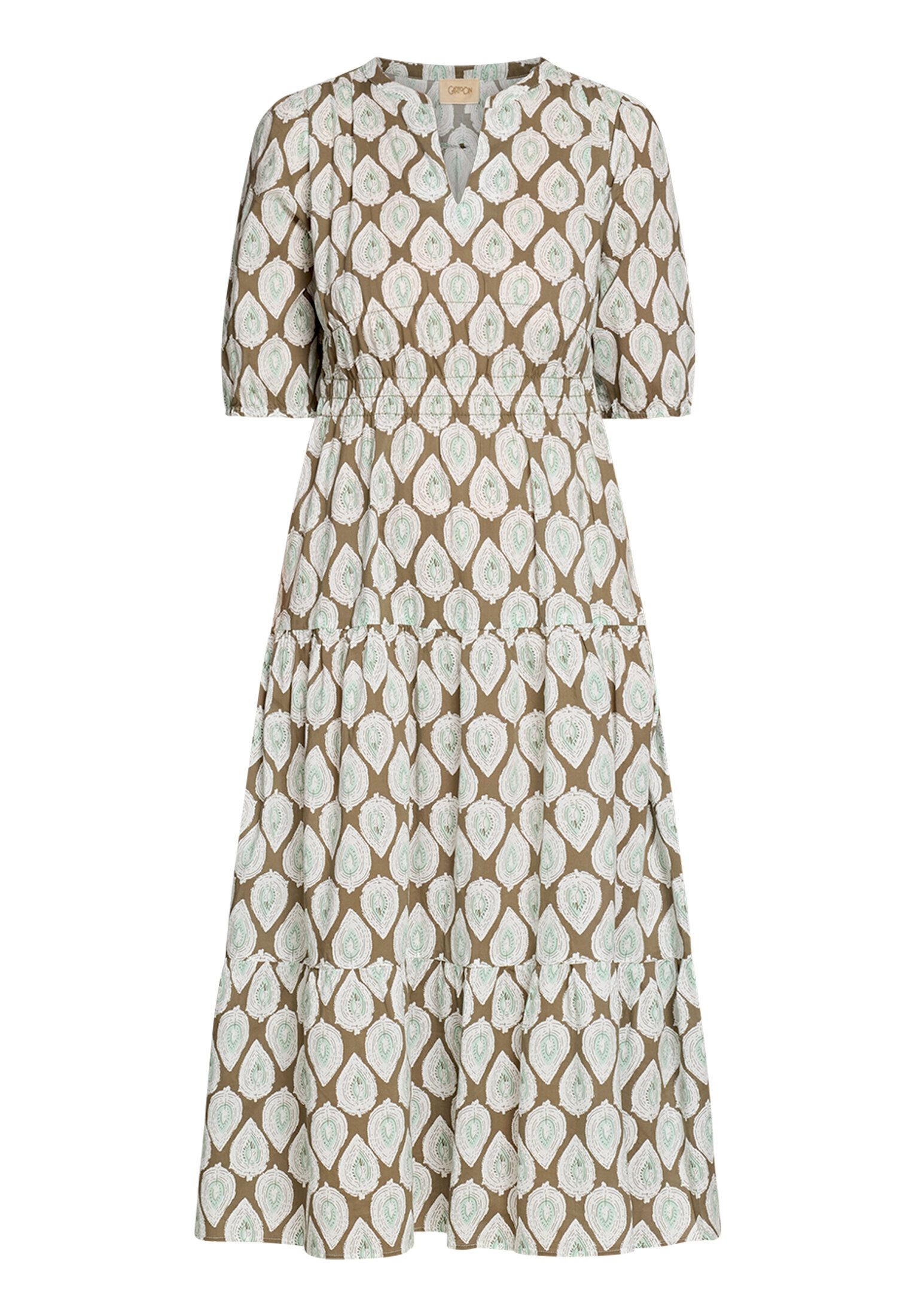 Cartoon Druckkleid Damen tailliert
