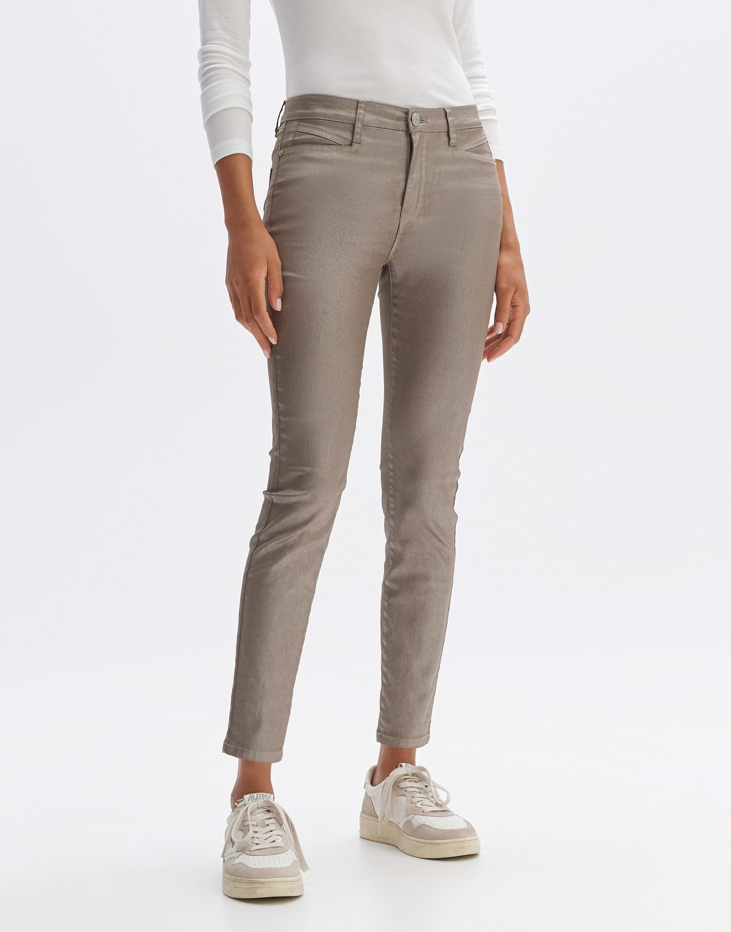 OPUS Slim-fit-Jeans Emily race Schmal Baumwolle