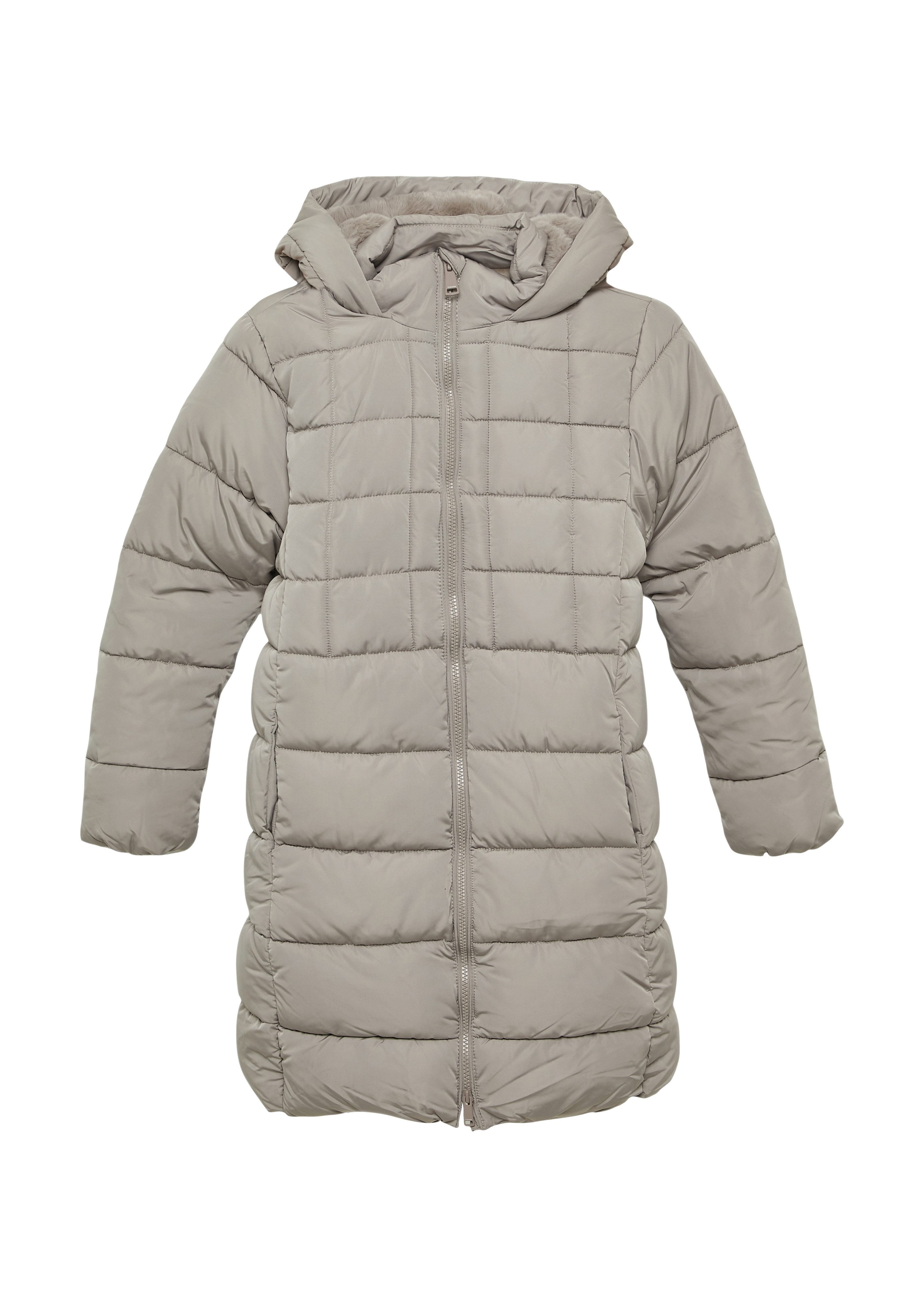 s.Oliver Junior Steppmantel Wärmender Steppmantel mit Teddyplüsch-Futter