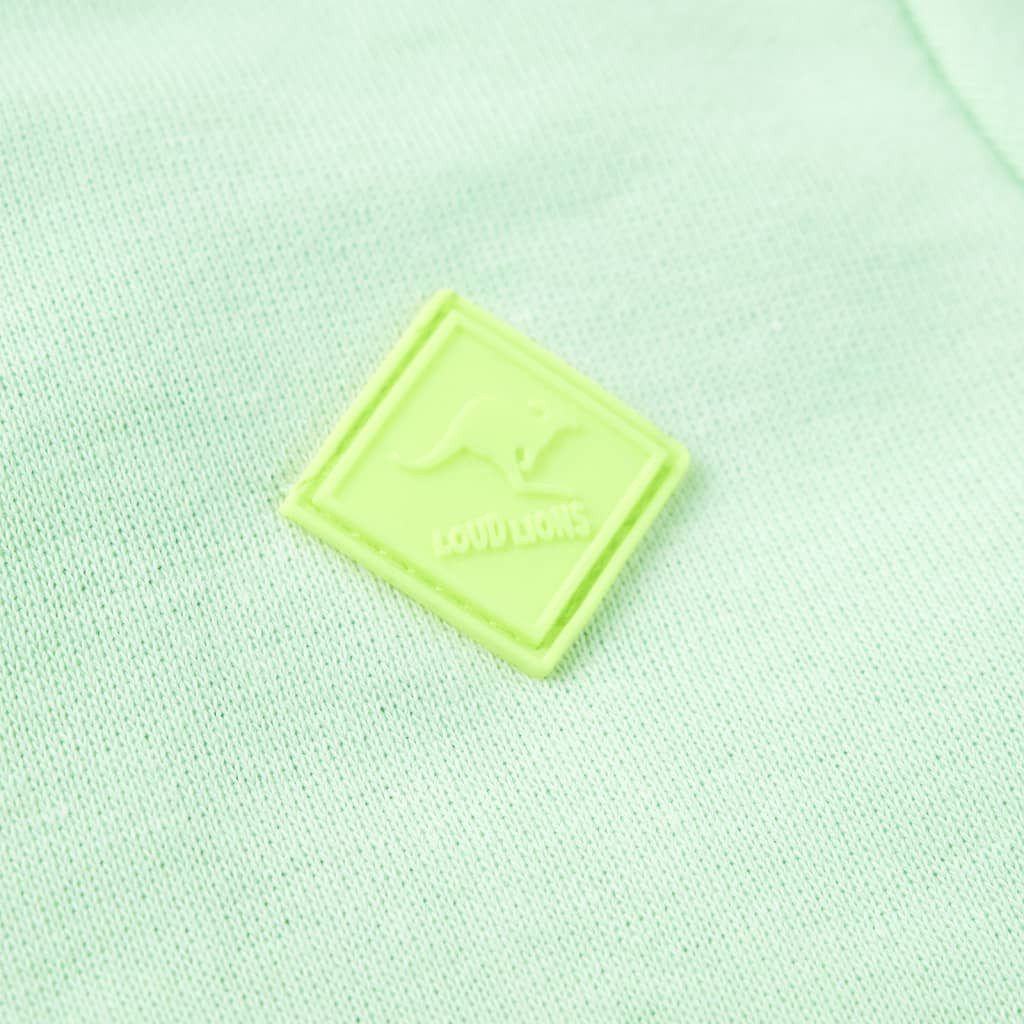 vidaXL Kapuzenpullover Kinder-Kapuzenpullover mit Reißverschluss Hellgrün 116