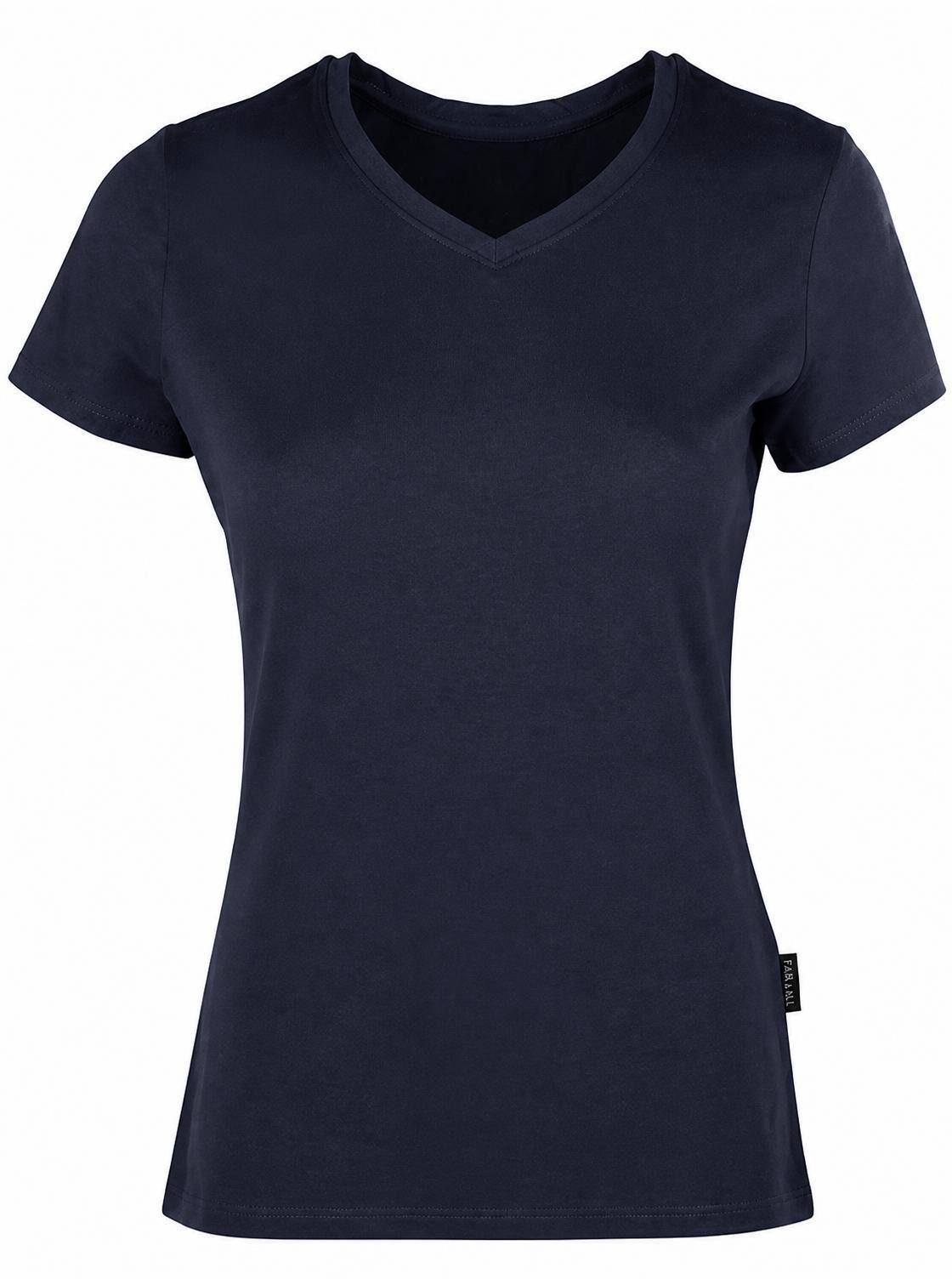 HRM V-Shirt Damen Luxury V-Neck Tees, BSCI zertifizierte Produktion