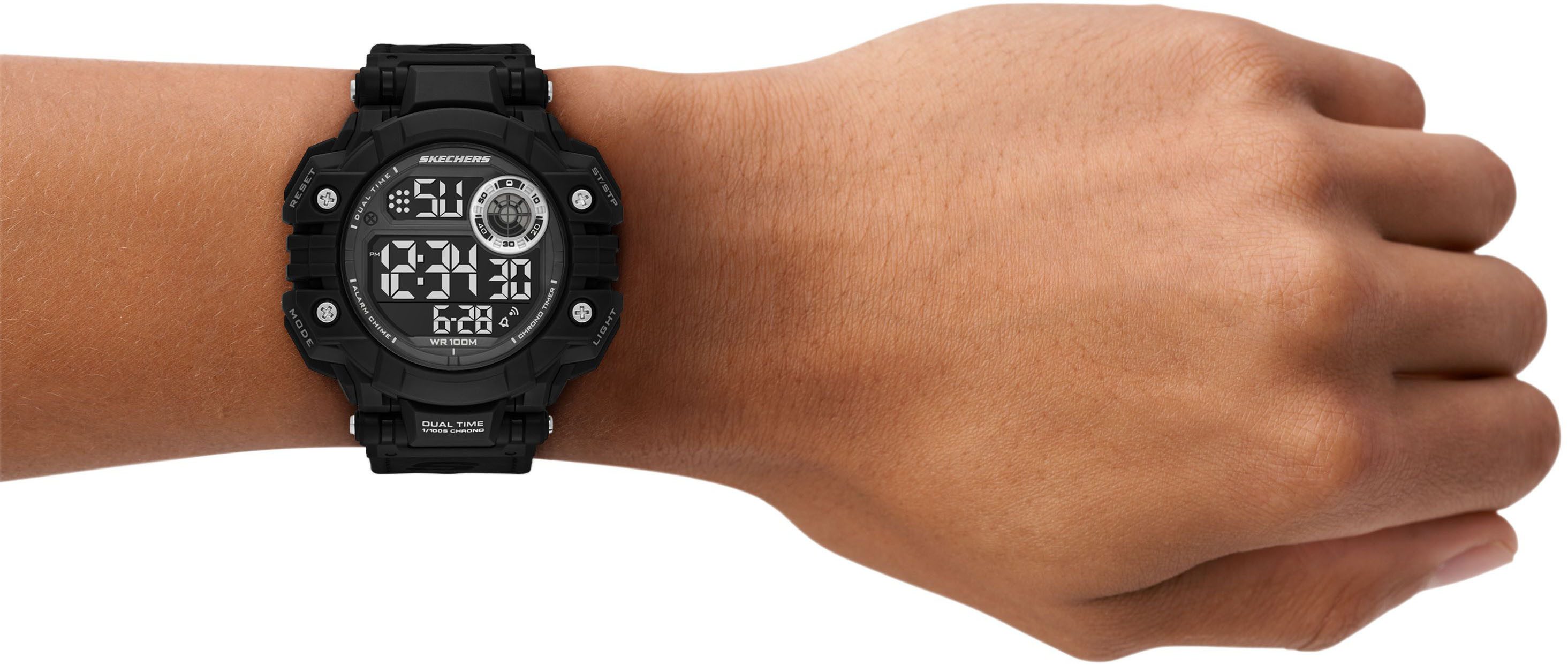 Skechers Chronograph ALLENFORD SR1183, Quarzuhr, Armbanduhr, Herrenuhr, digital, Wochentag, Stoppfunktion