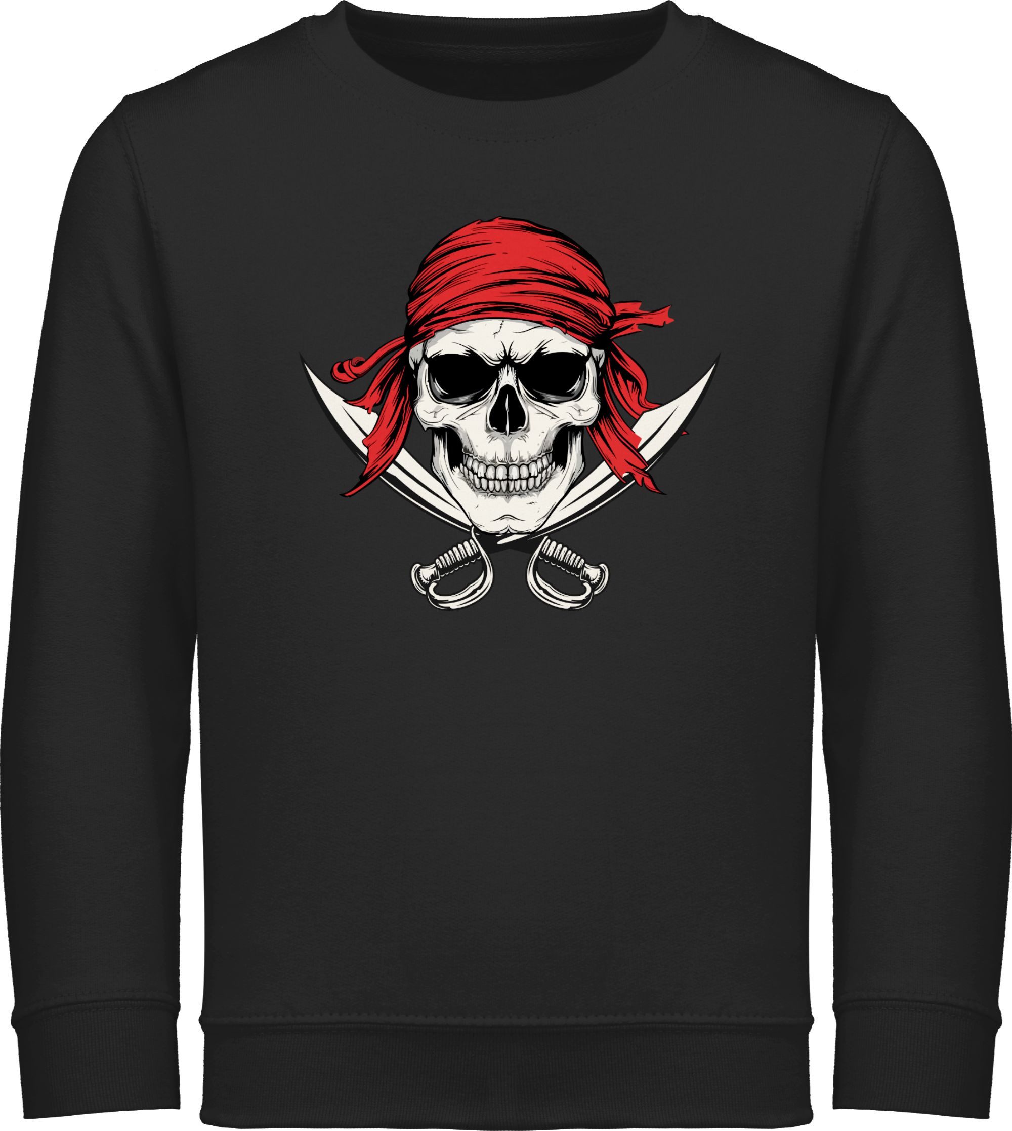 Sweatshirt Böser Pirat, Piraten Totenkopf, Pirates, Seeräuber, Freibeuter