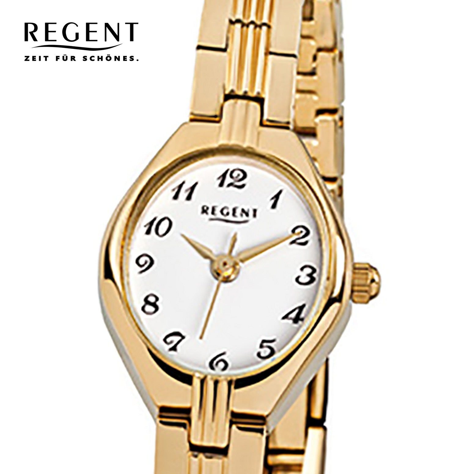 Regent Quarzuhr Regent Damen-Armbanduhr gold Analog günstig online kaufen