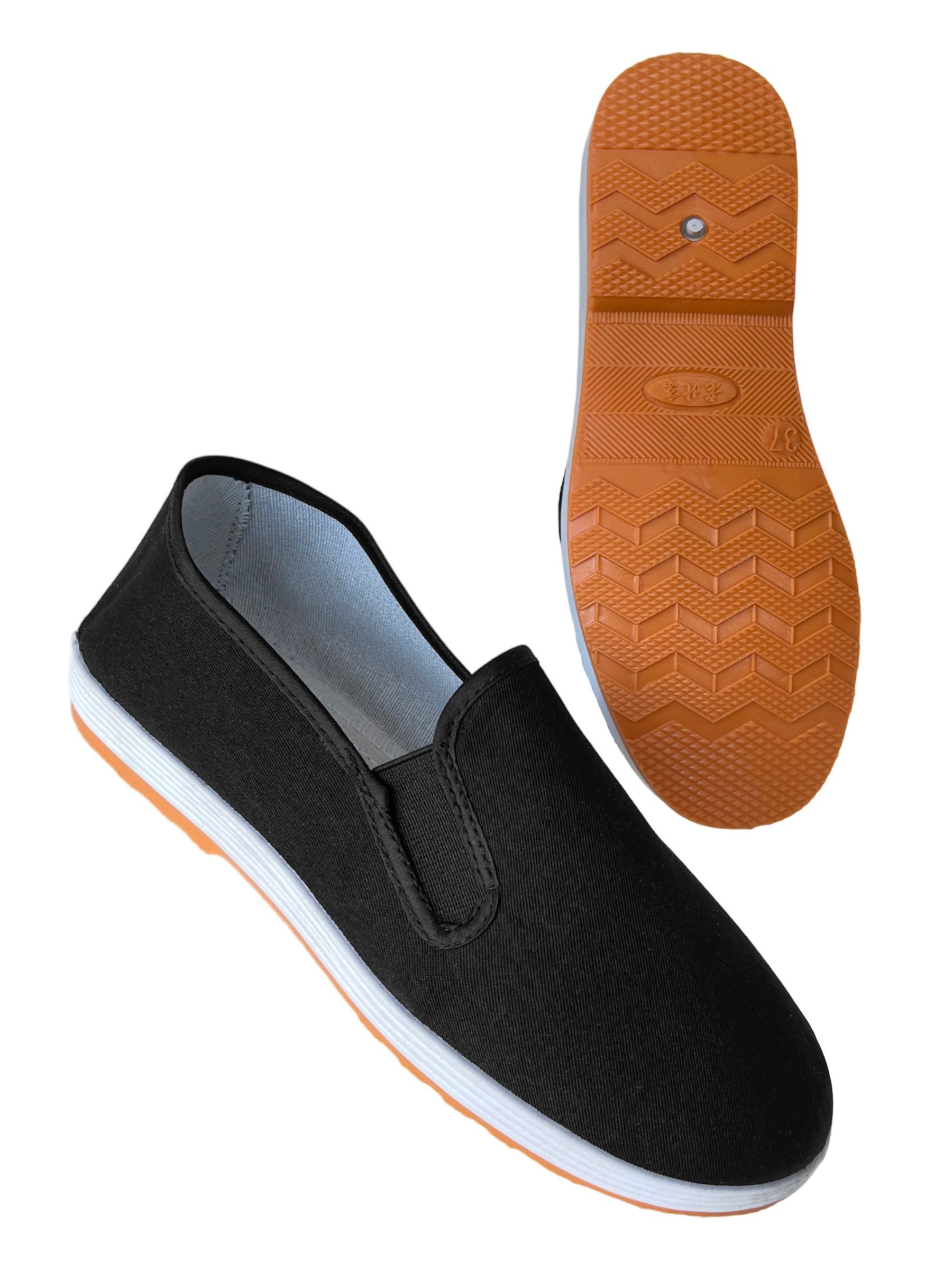 BAY-Sports Kung Fu Schuhe Tai Chi Chinesische Slipper Wushu Yoga dicke Gummisohle Slipper (Delux Ausführung, Sport, Freizeit) Qi Gong, Win Tsung, Martial Arts, Kampfkunst, Kampfsport