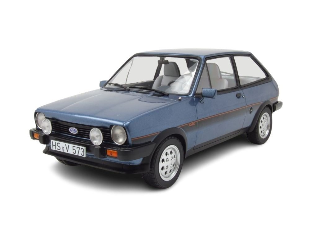 Norev Modellauto Ford Fiesta XR2 1981 blau metallic, Maßstab 1:18