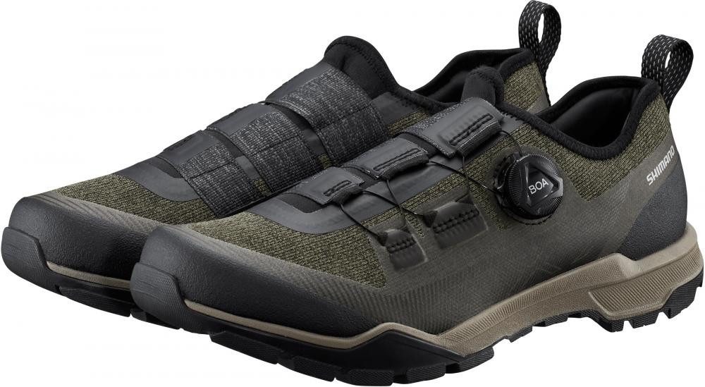 Shimano SHIMANO Fahrradschuhe EX700 Herren/Damen Touring SPD, Größe 47, Grün Fahrradschuh