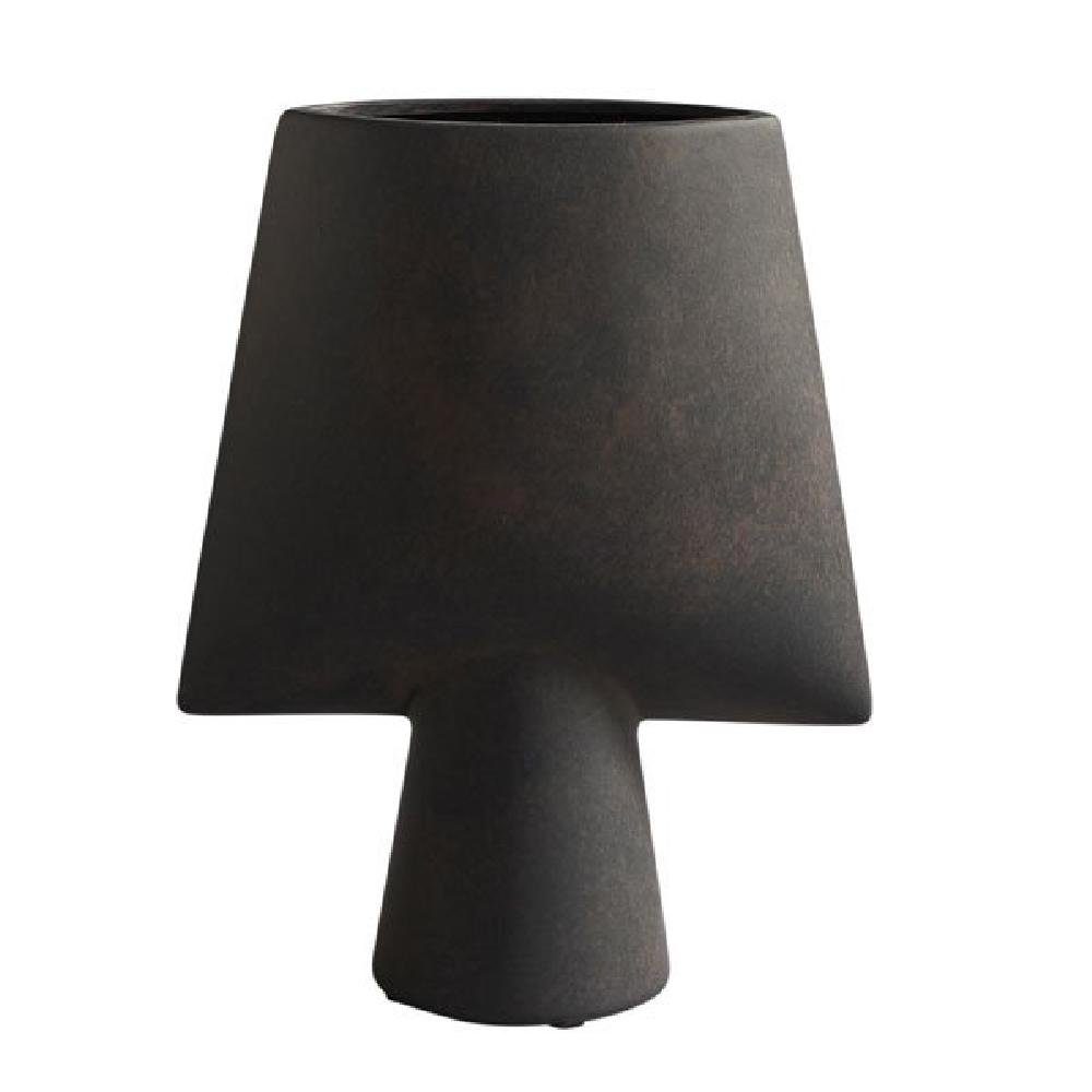 101 Copenhagen Skulptur Vase Sphere Mini Square Coffee Braun (25cm)