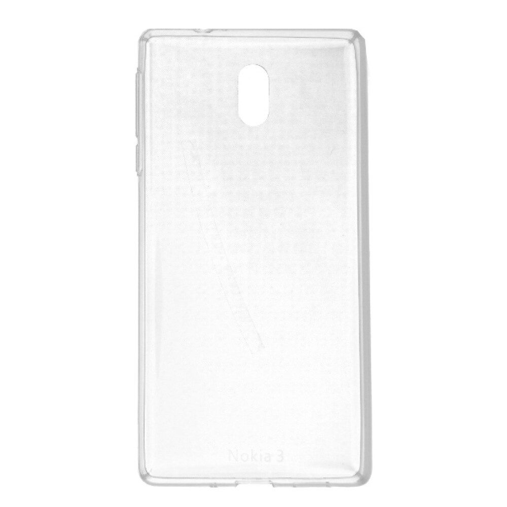 Nokia Handytasche Original Slim Handyhülle für Nokia 3 Transparent Schutzhülle 1A21M0D00 (Bumper)