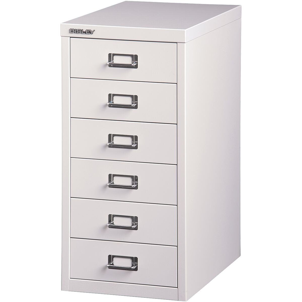 Bisley Beistellschrank MultiDrawer Schrank aus Stahl, 6 Schubladen, ohne Sockel, A4