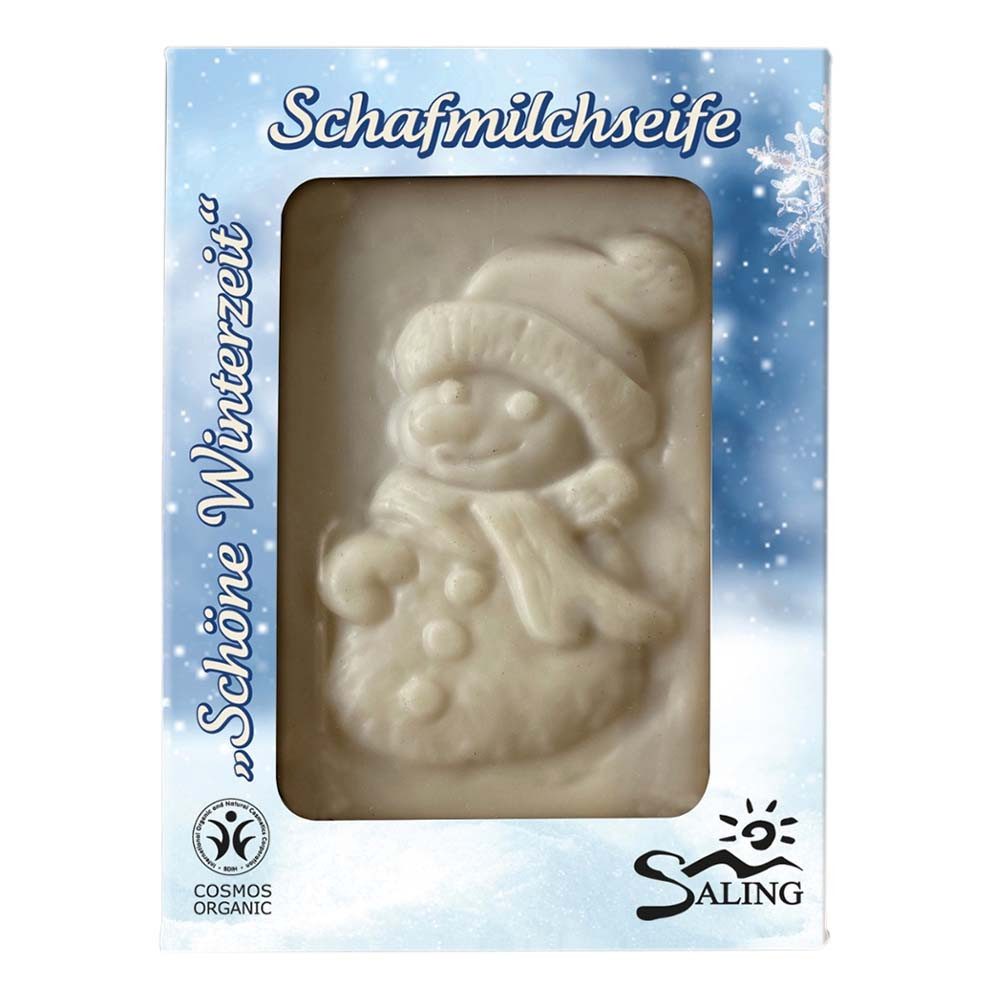 Saling Handseife Schafmilchseife - Schneemann 85g