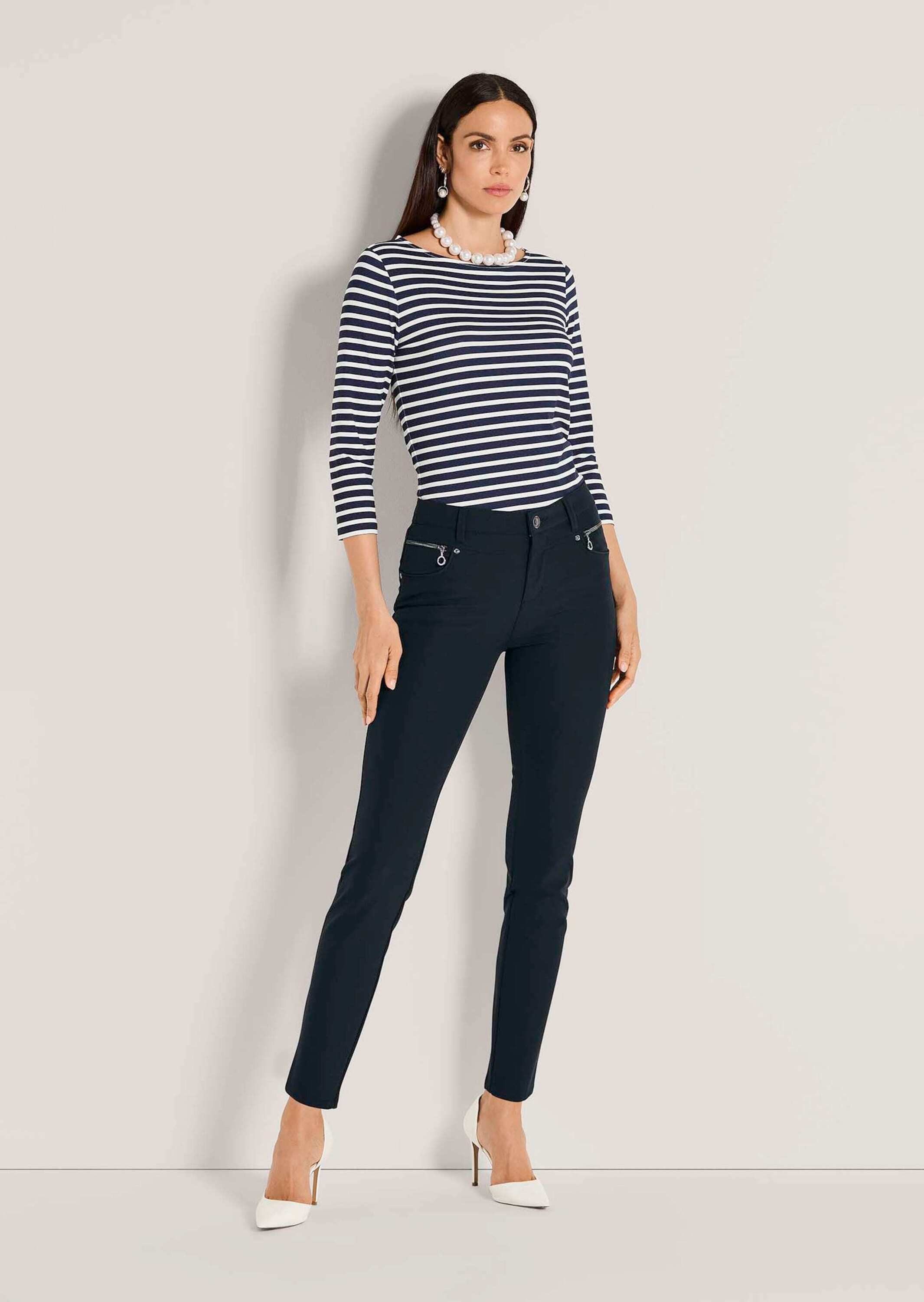 MADELEINE Stoffhose Kurzgröße: Slim Fit Stretchhose mit Taschen Schlanker S günstig online kaufen