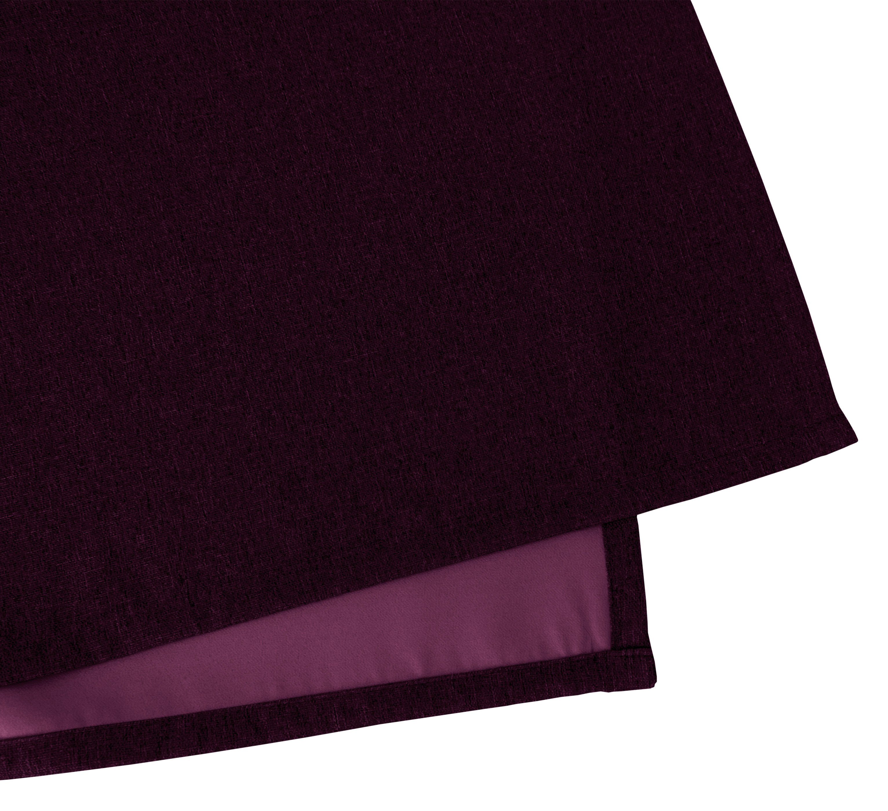 Ösen St), Vorhang (1 weinrot Polyester, abdunkelnd, einfarbig, Sandro, Verdunkler, Breite VHG, cm 140