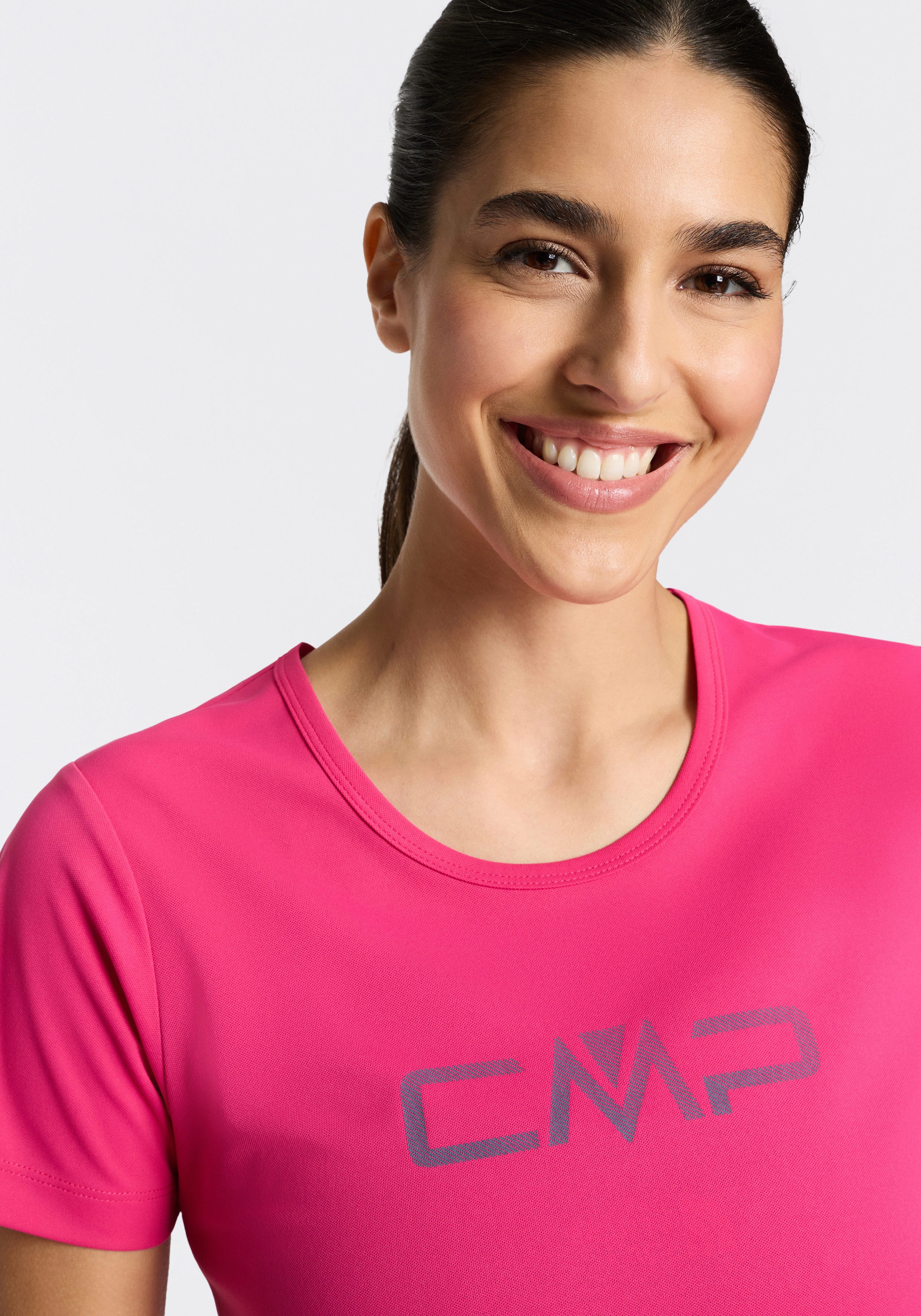 CMP Funktionsshirt WOMAN CO T-SHIRT Kurzarm, mit Rundhalsausschnitt, atmungsaktiv, schnell trocknend