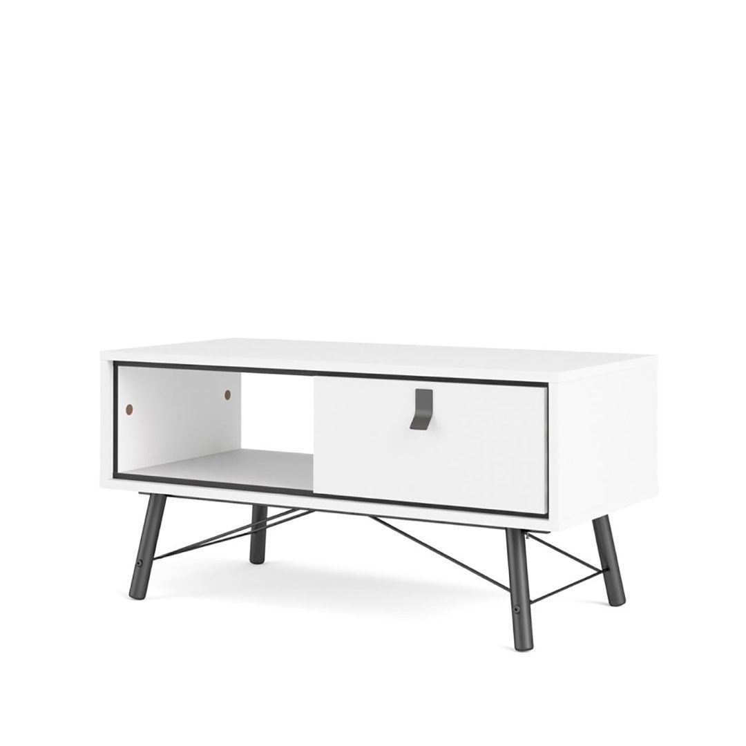 ebuy24 Couchtisch Rye Couchtisch 1 Schublade mattweiss.