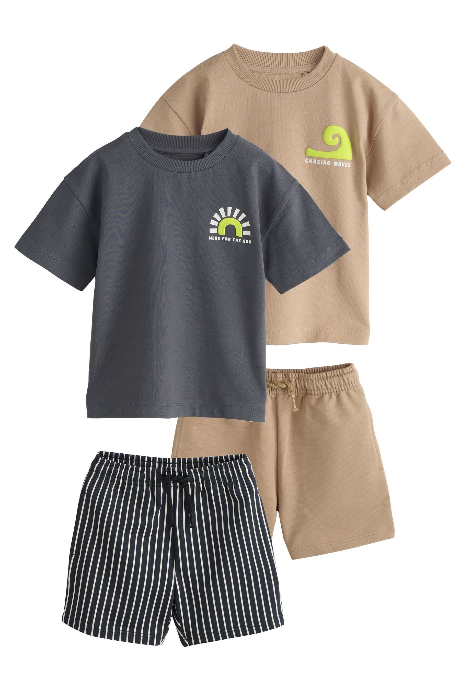 T-Shirt & Shorts Kurzärmeliges T-Shirt und Shorts im 2er-Set