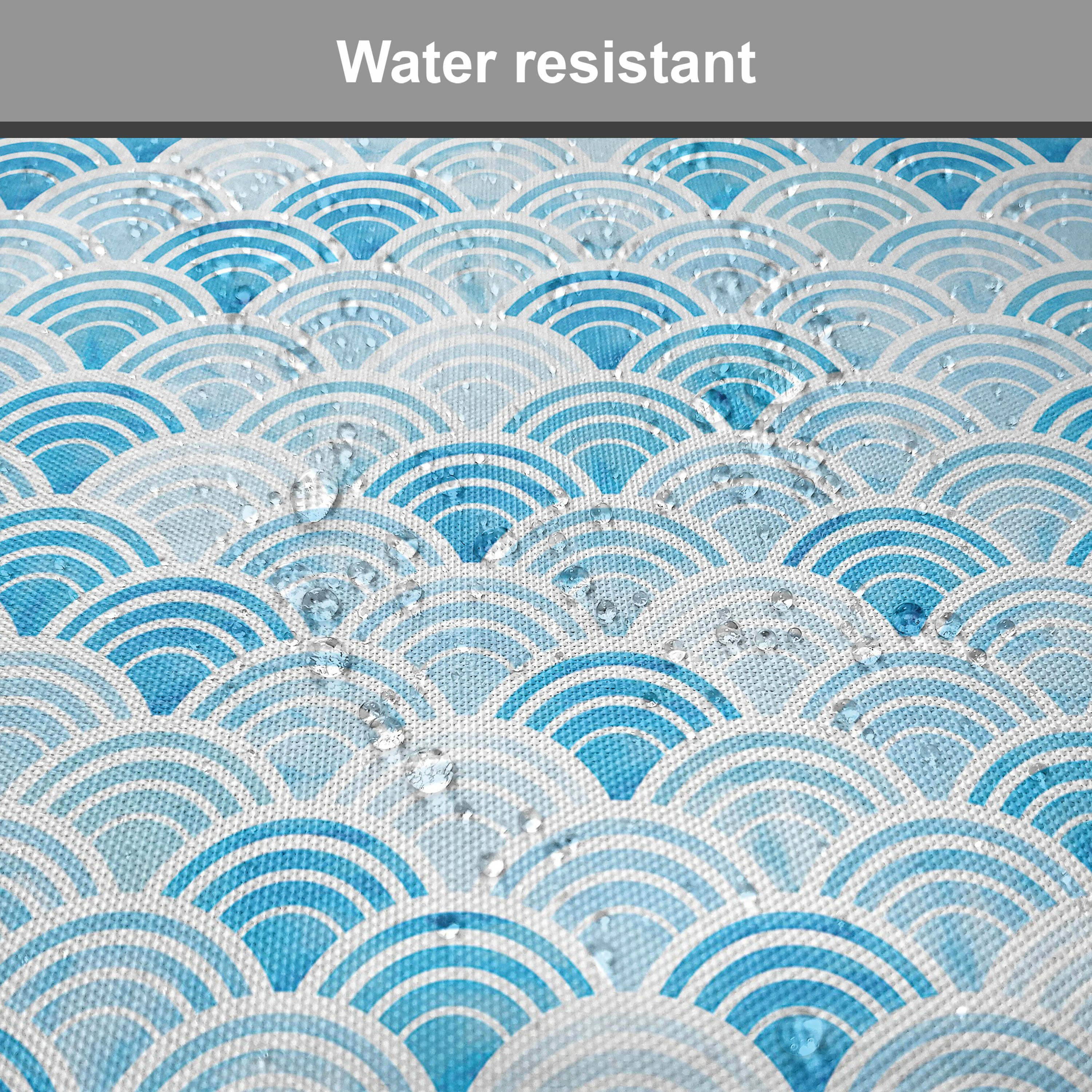 Kissen Riemen Abakuhaus Ozean-Curve-Muster Aquarell für mit Stuhlkissen Dekoratives Küchensitze, wasserfestes