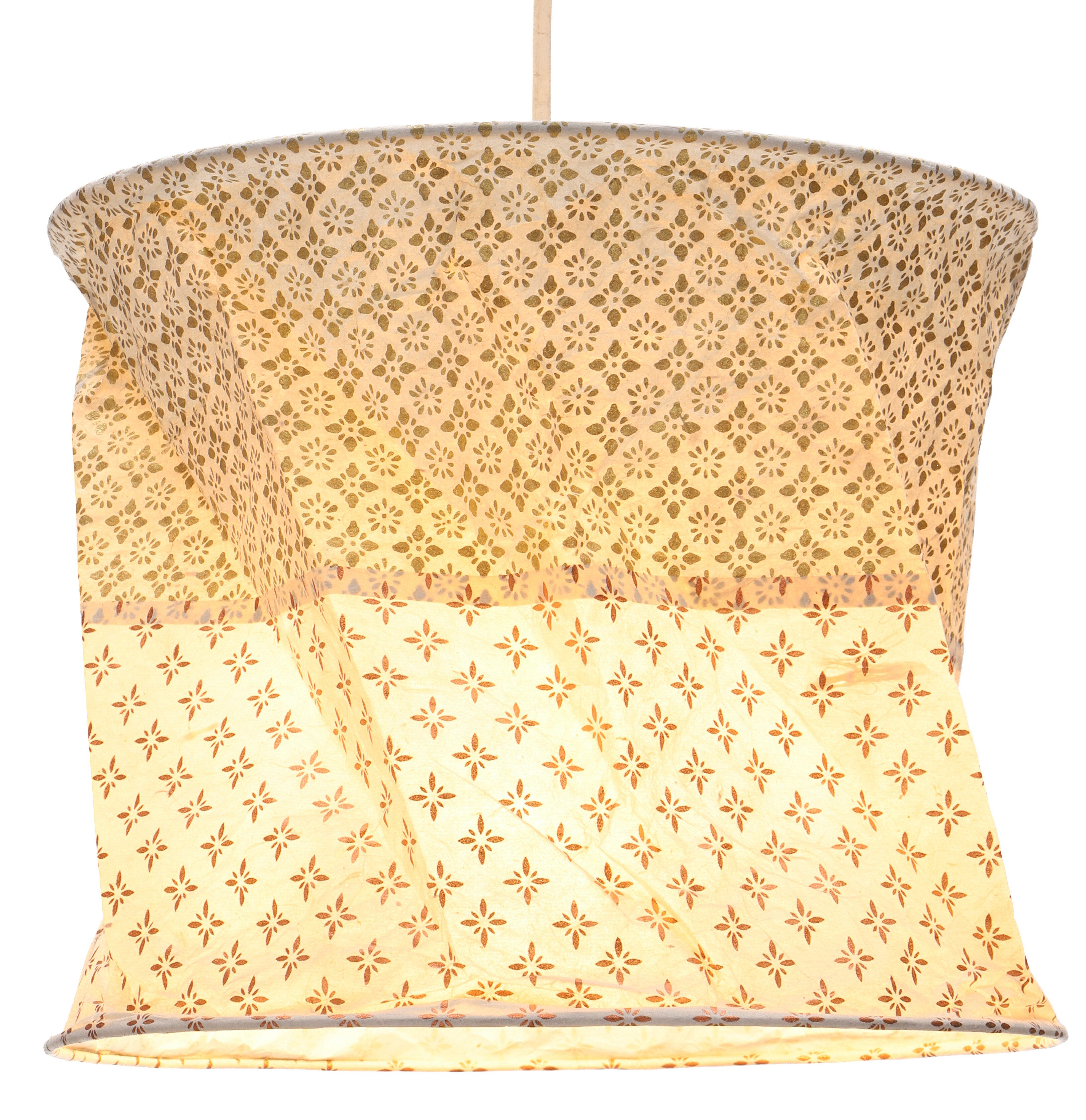 Guru-Shop Lampenschirm Runde Papier Hängelampe, Lokta.. günstig online kaufen