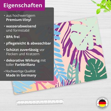 cover-your-desk.de Schreibtischunterlage abwaschbar – Flamingo – aus premium Vinyl – Made in Germany, (1 tlg)