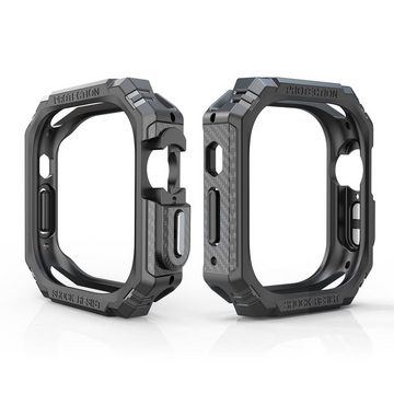 Wigento Smartwatch-Hülle Für Apple Watch Ultra 1 + 2 49mm Shockproof Hülle Cover Case PC / TPU