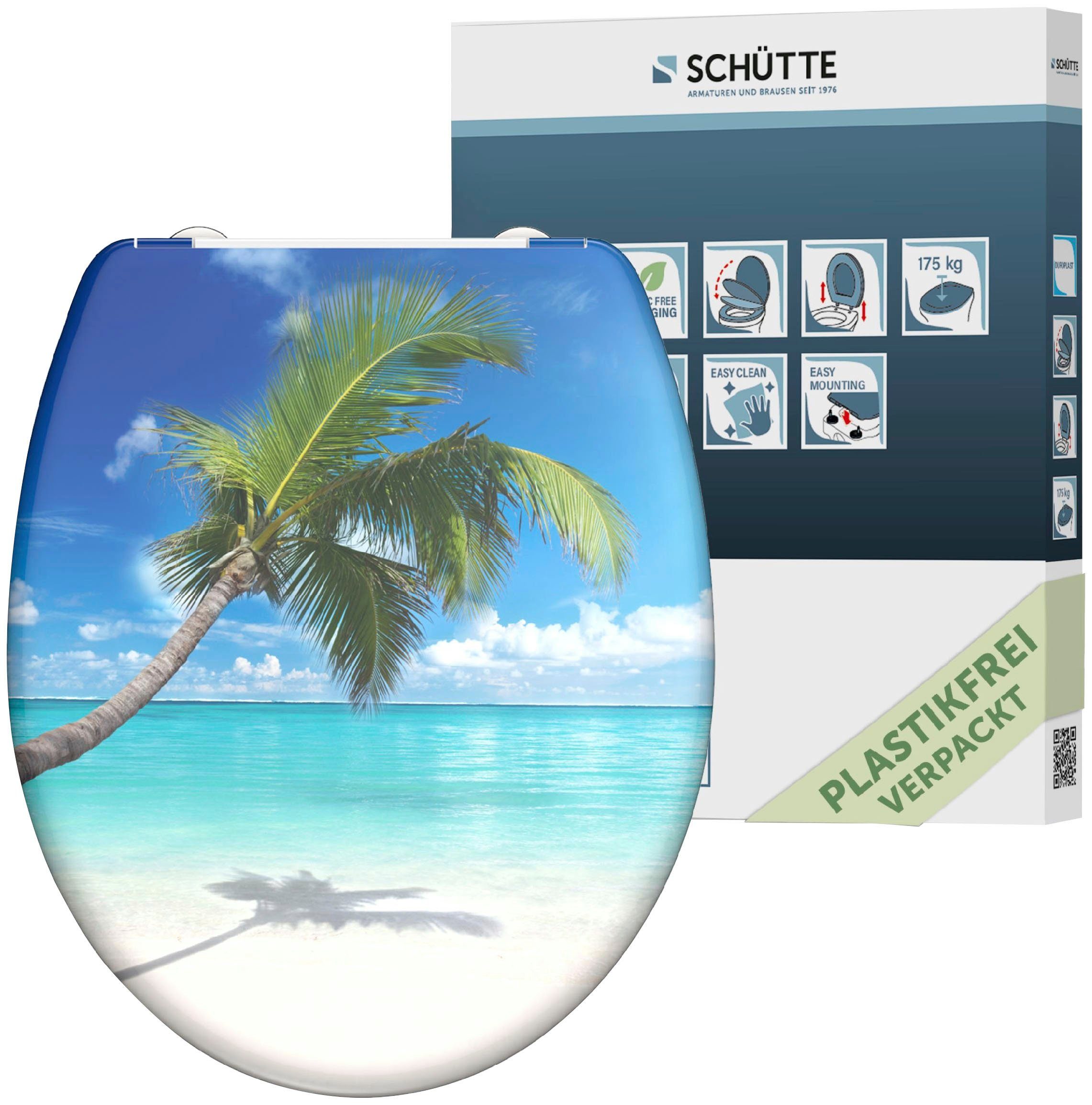 Schütte WC-Sitz CARRIBEAN, Duroplast, mit Absenkautomatik und Schnellversch günstig online kaufen