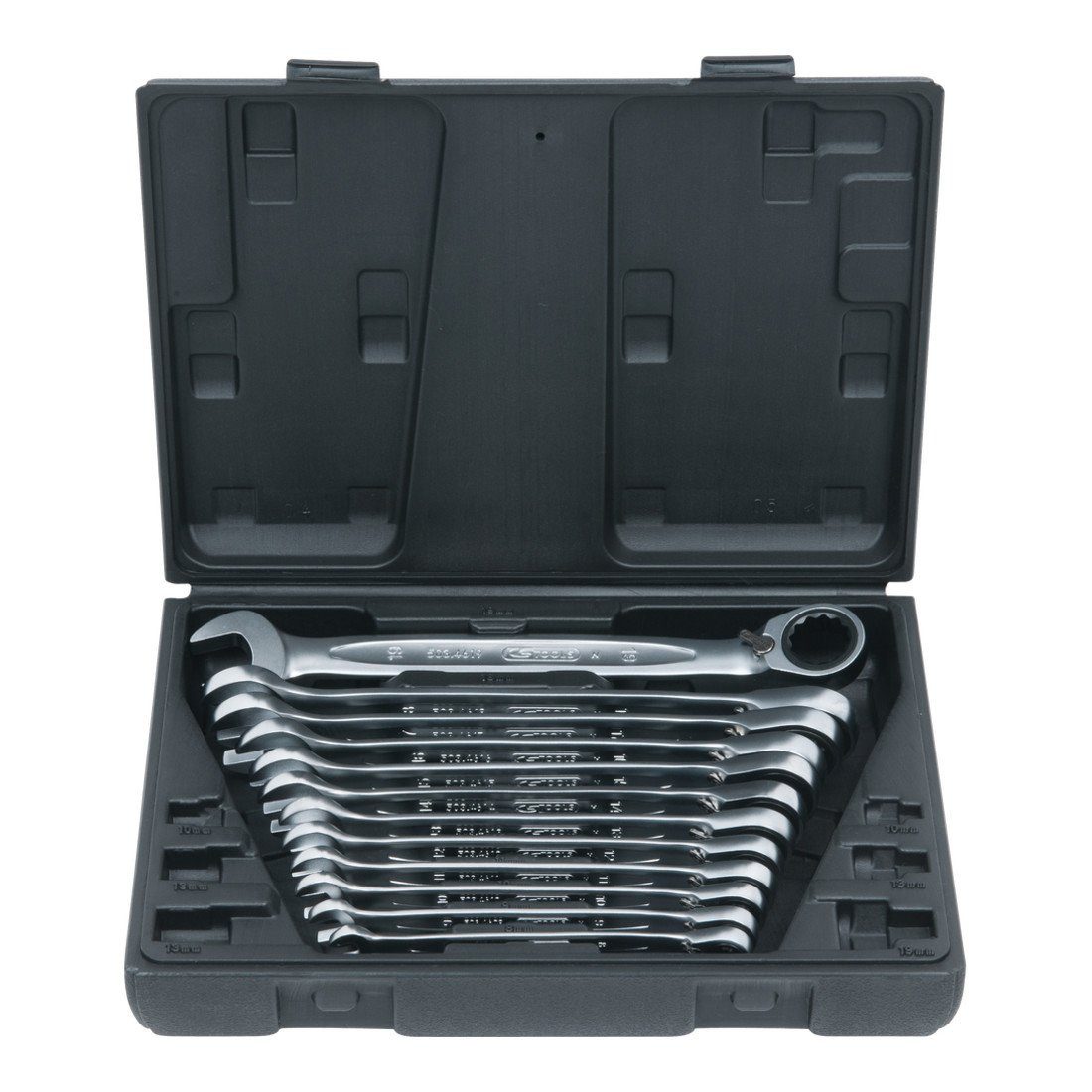 KS Tools Ratsche KS Tools GEARplus Ratschenringmaulschlüssel-Satz, umschaltbar,12-teili