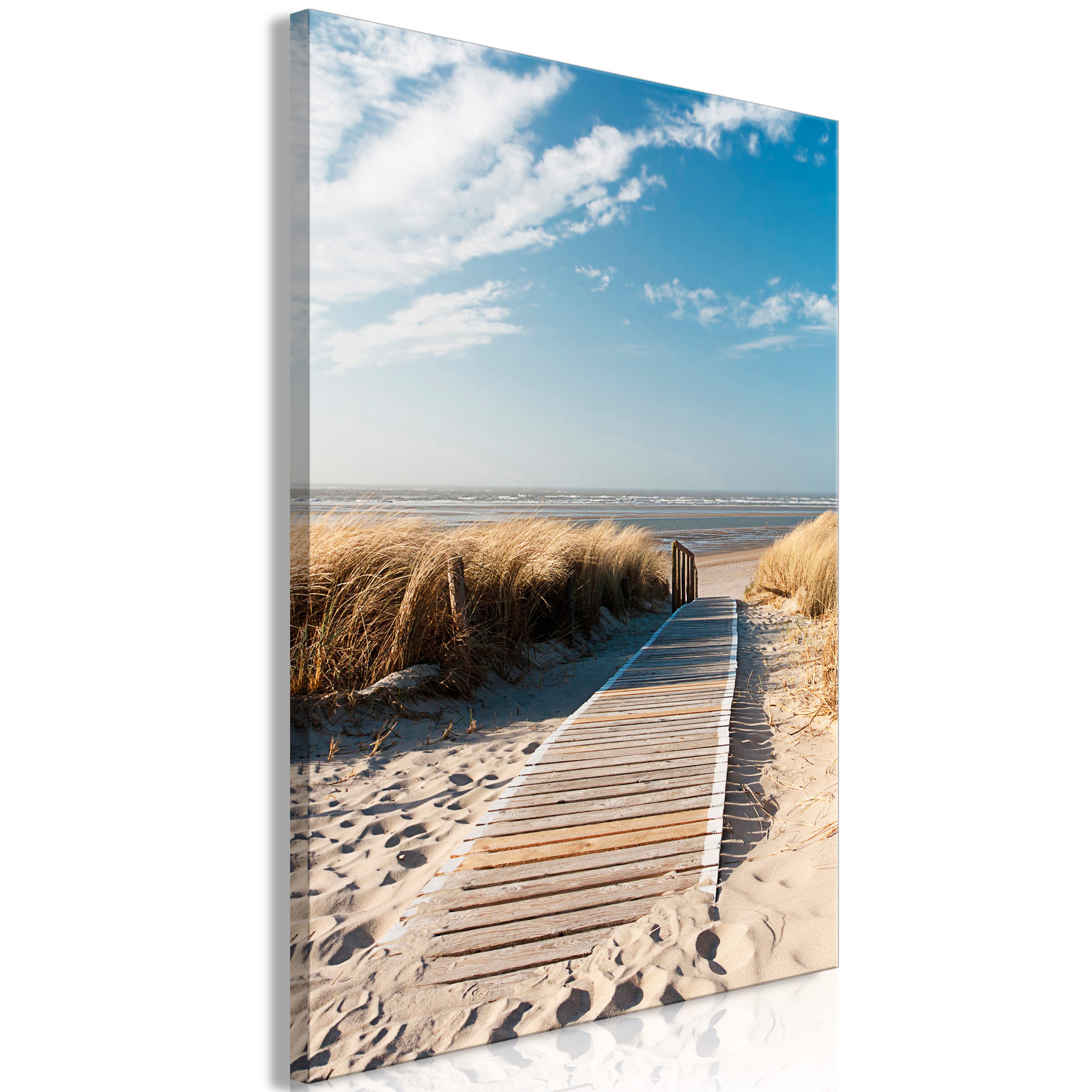 Artgeist Wandbild Lonely Beach (1 Part) Vertical