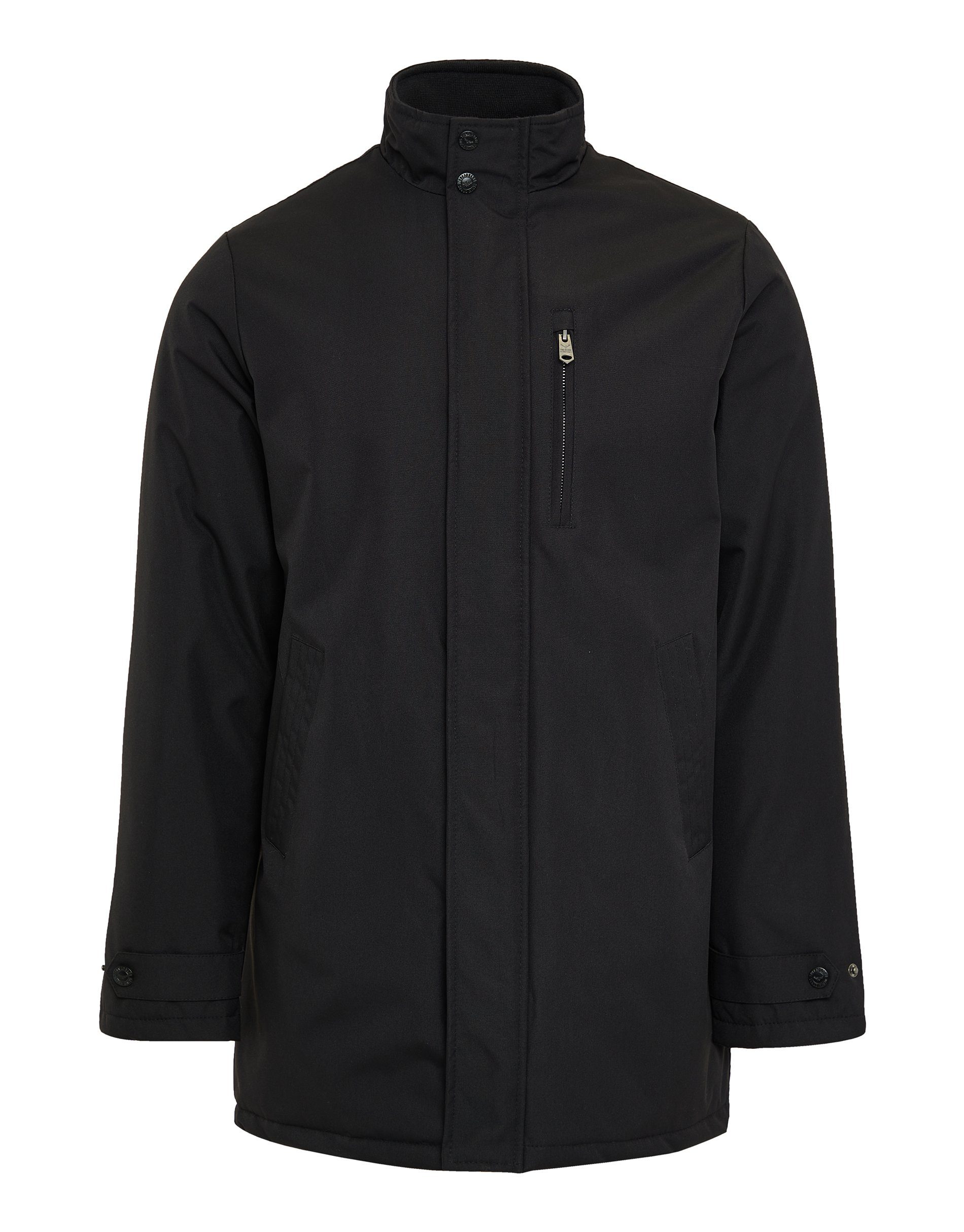 Threadbare Outdoorjacke THB Jacket Mac Black Global zertifiziert Broxburn Standard Recycled (GRS)