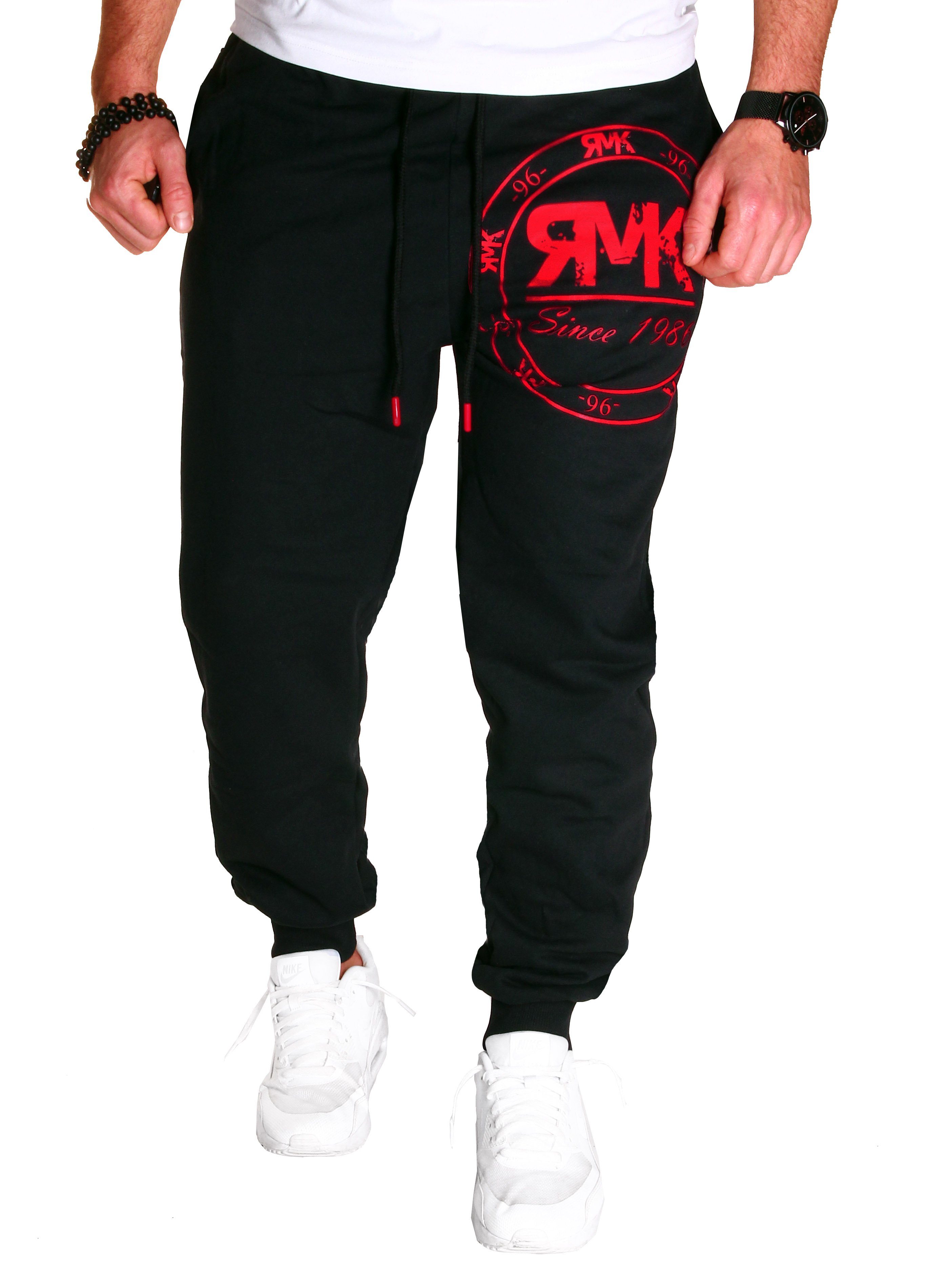RMK Jogginghose Hose Trainingshose Fitnesshose Sporthose Sweatpants elastischer Bund