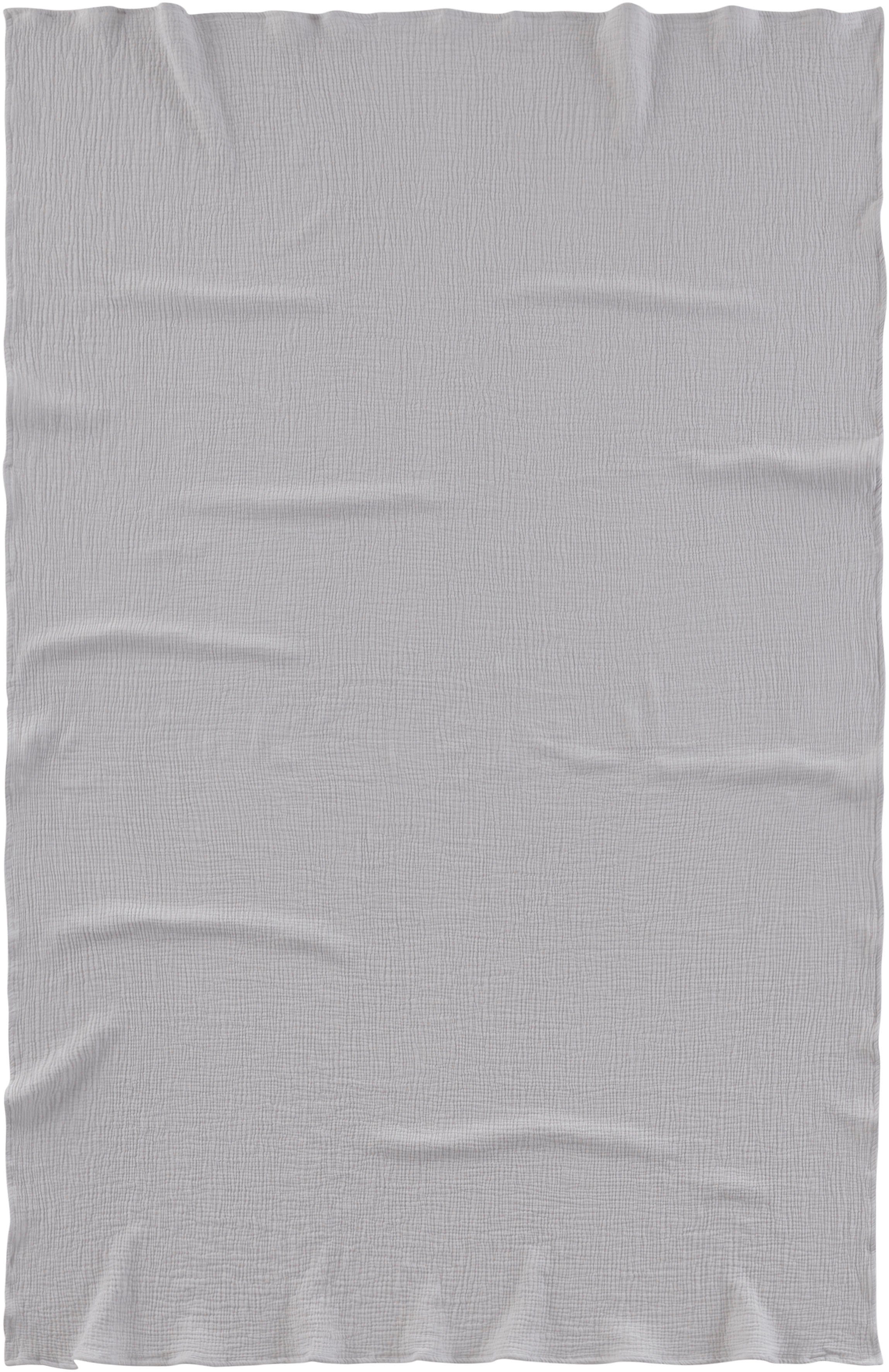 Wohndecke HEVIN, LeGer Home by Lena Gercke, Tagesdecke im Baumwoll-Crinkle-Effekt, Musselin, Kuscheldecke
